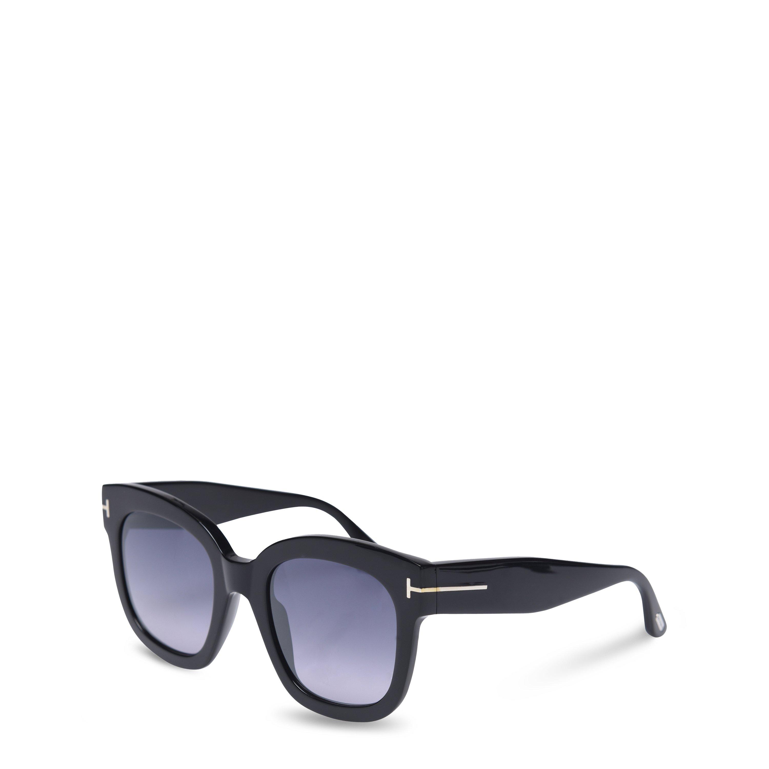 Shiny Black - Tom Ford - Women's Polarized Lauren Sunglasses - 1