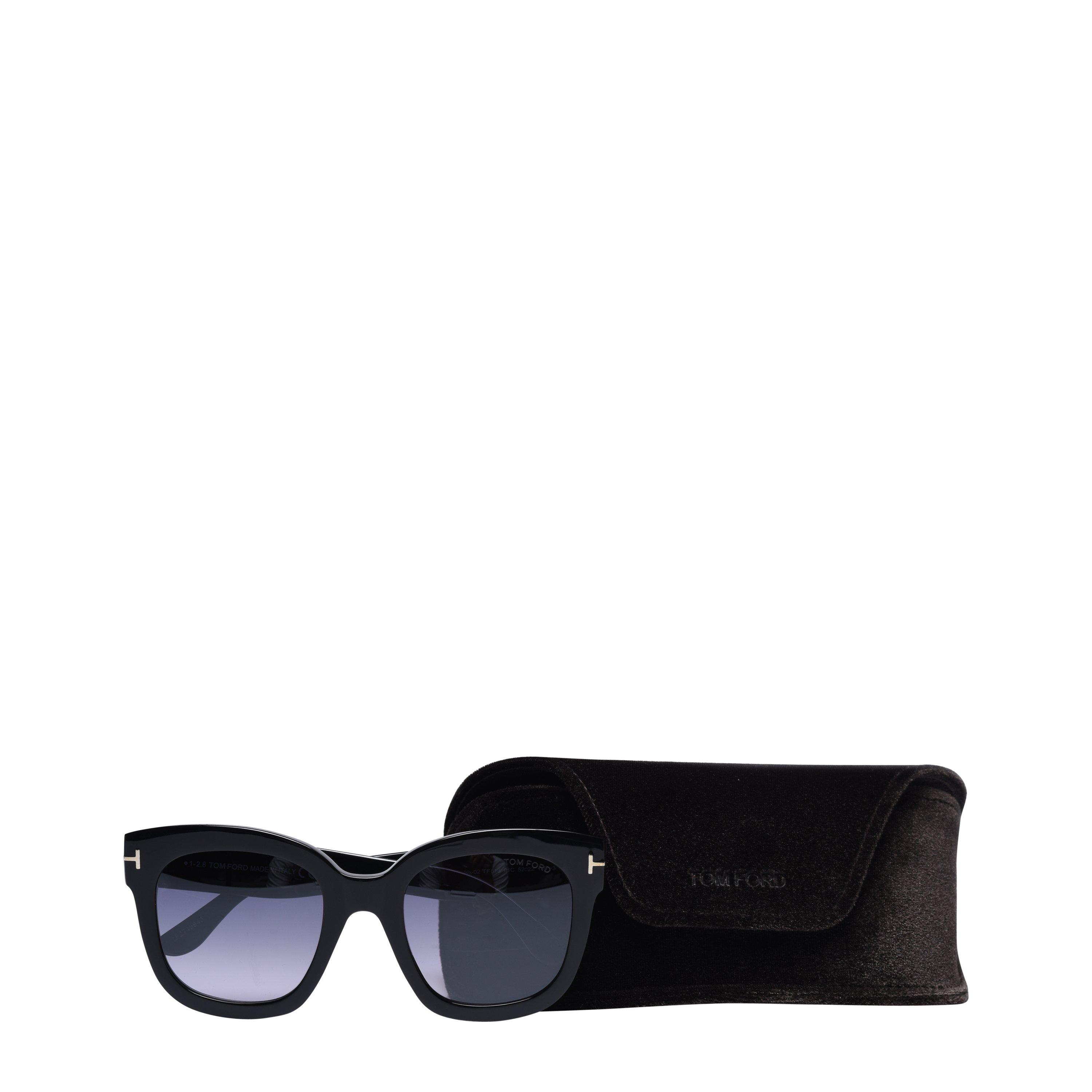 Shiny Black - Tom Ford - Women's Polarized Lauren Sunglasses - 10