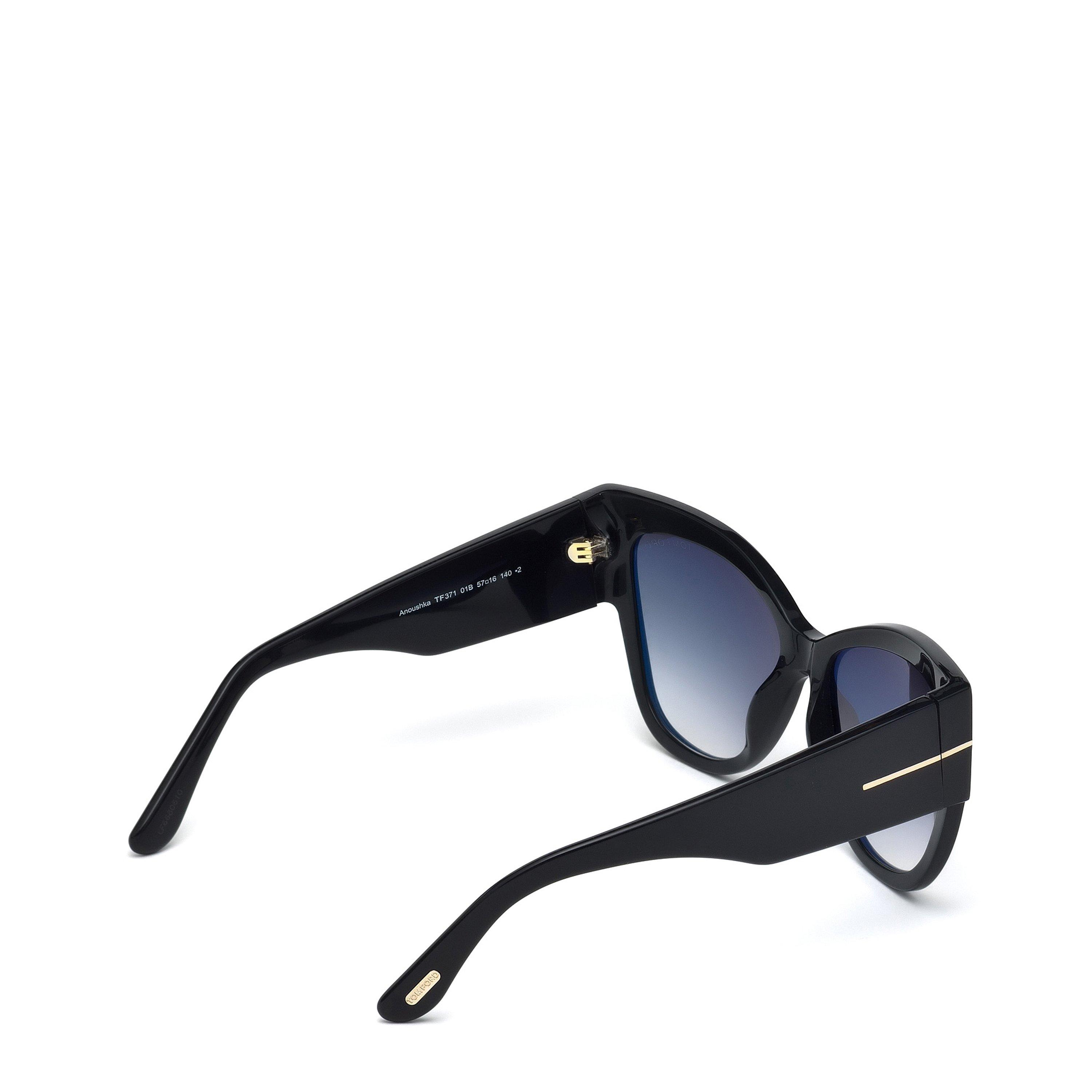 Shiny Black - Tom Ford - Women's Polarized Lauren Sunglasses - 6