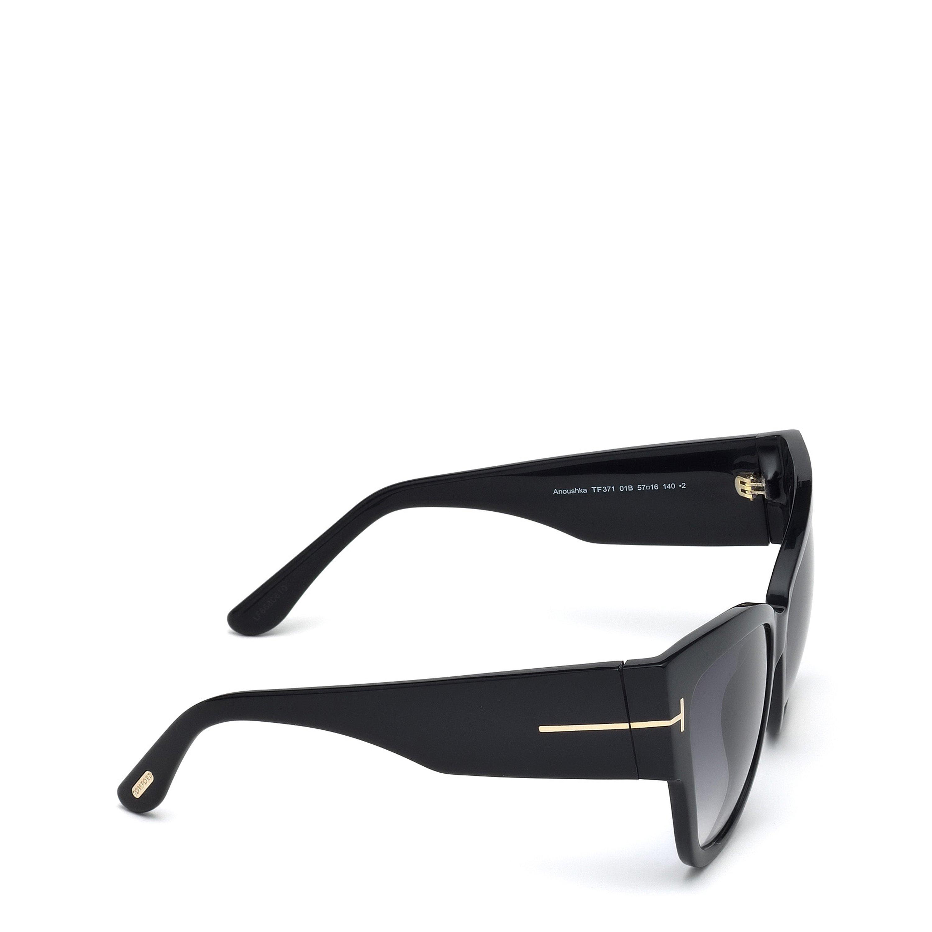 Shiny Black - Tom Ford - Women's Polarized Lauren Sunglasses - 7