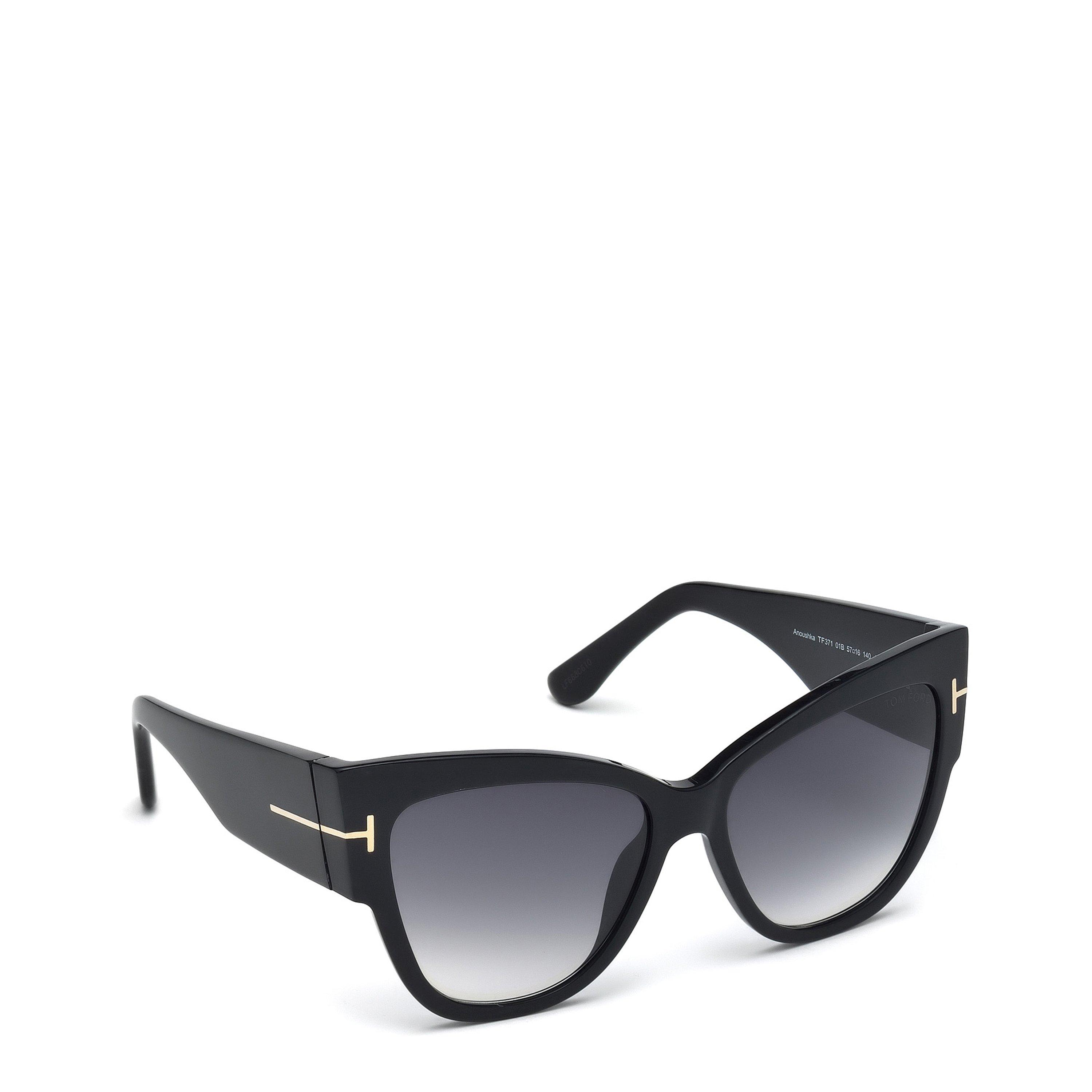 Shiny Black - Tom Ford - Women's Polarized Lauren Sunglasses - 8