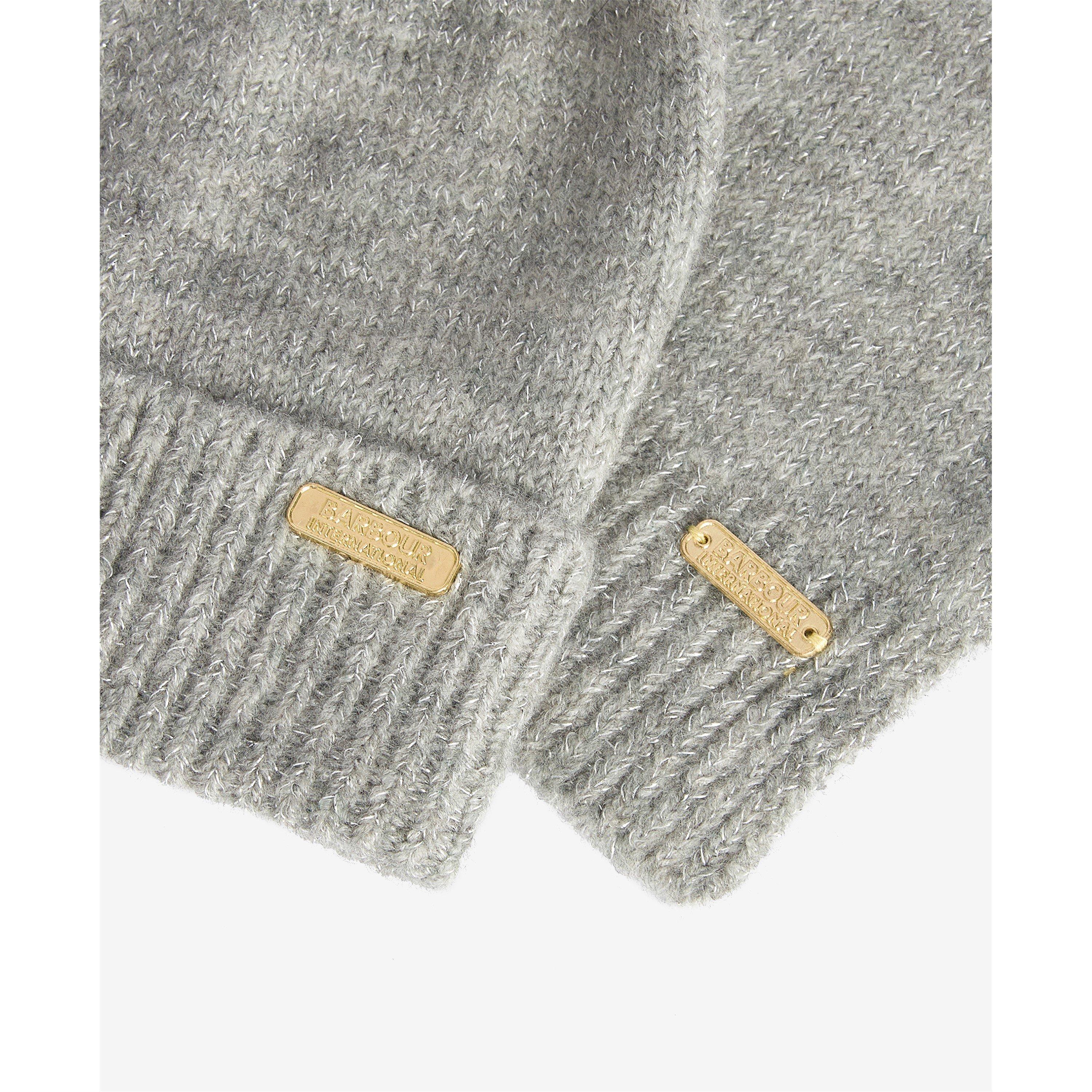 Grey AW25 - Barbour International - Sparkle Beanie & Scarf Gift Set - 3