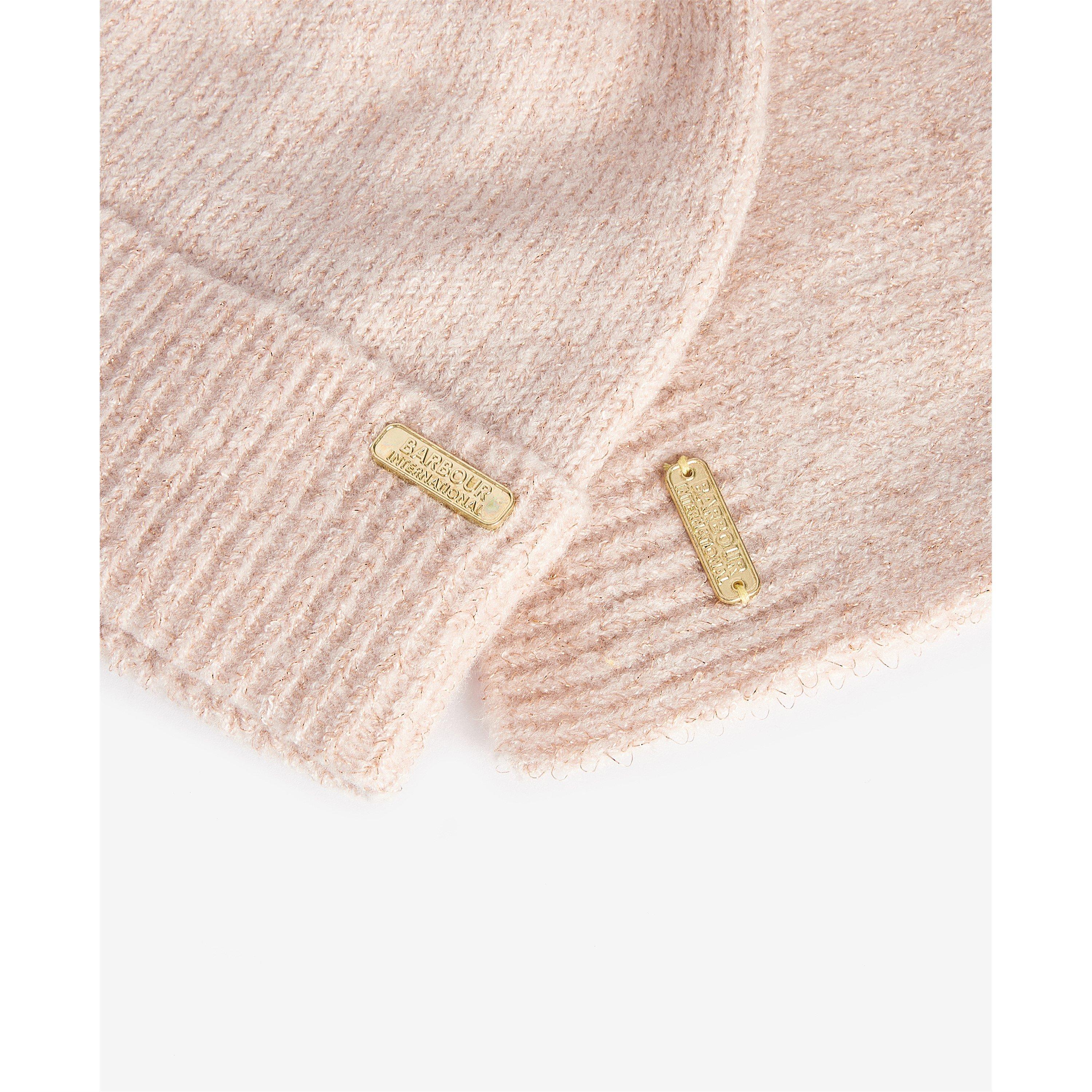 Pink AW25 - Barbour International - Sparkle Beanie & Scarf Gift Set - 3