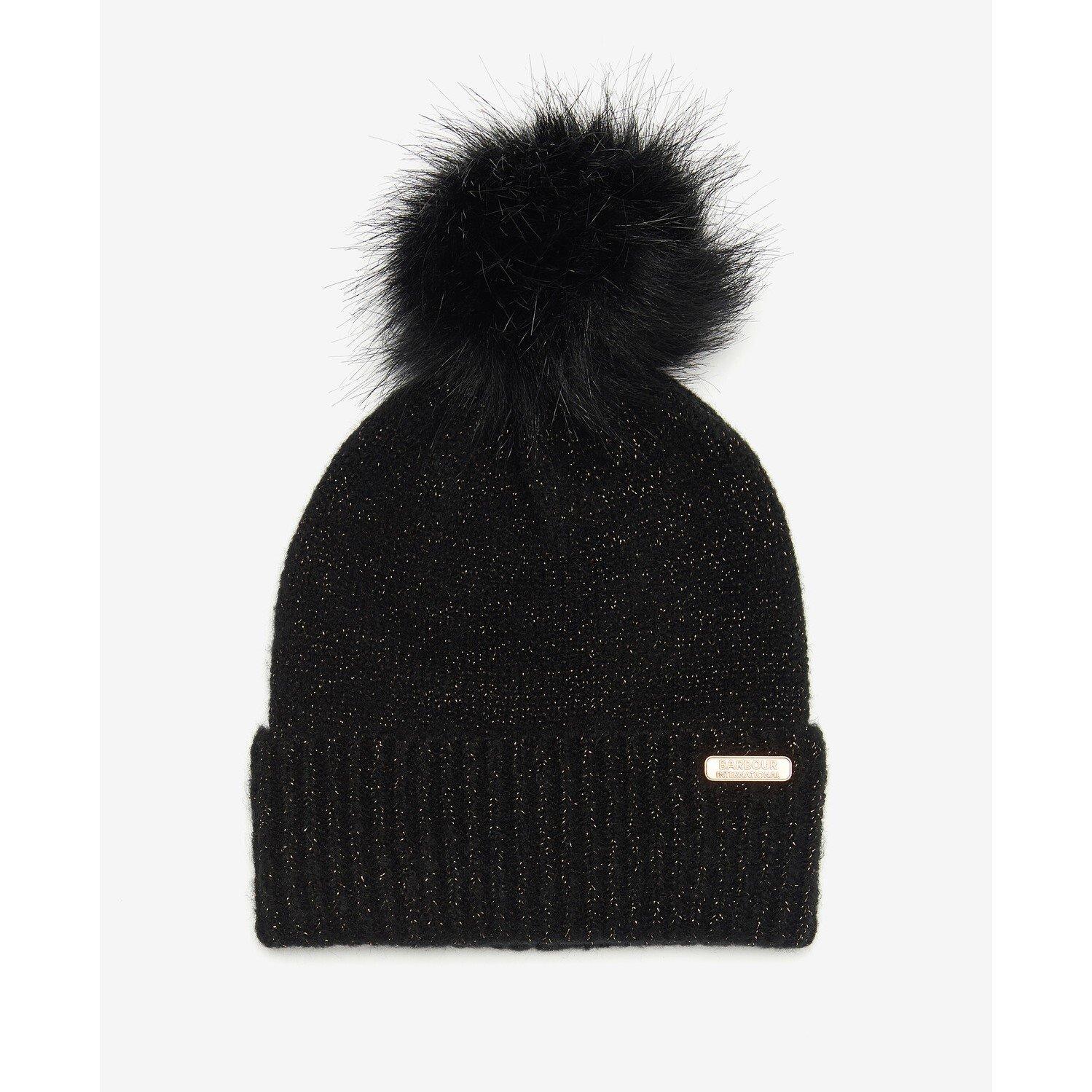 Black AW24 - Barbour International - Sparkle Beanie & Scarf Gift Set - 2