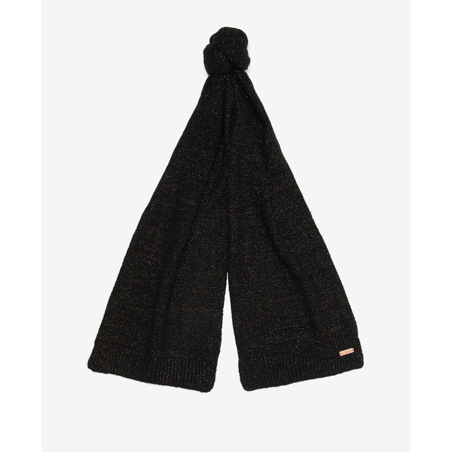 Black AW24 - Barbour International - Sparkle Beanie & Scarf Gift Set - 3