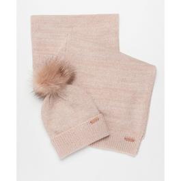 Barbour International Sparkle Beanie And Scarf Gift Set