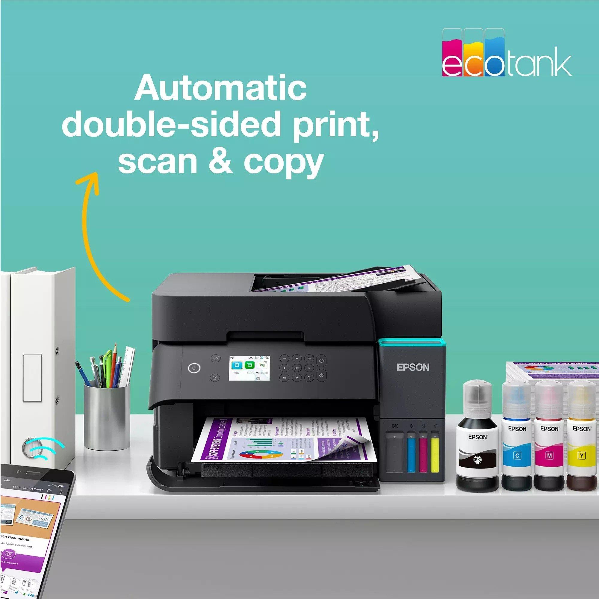 Schwarz - Epson - EcoTank ET-3950 A4 Multifunction Wi-Fi Ink Tank Printer With Up To 3 Years Of Ink Included - 11
