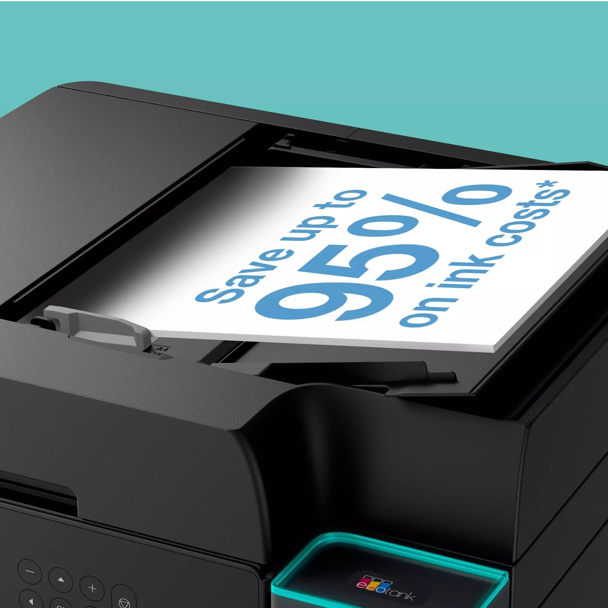Schwarz - Epson - EcoTank ET-3950 A4 Multifunction Wi-Fi Ink Tank Printer With Up To 3 Years Of Ink Included - 12