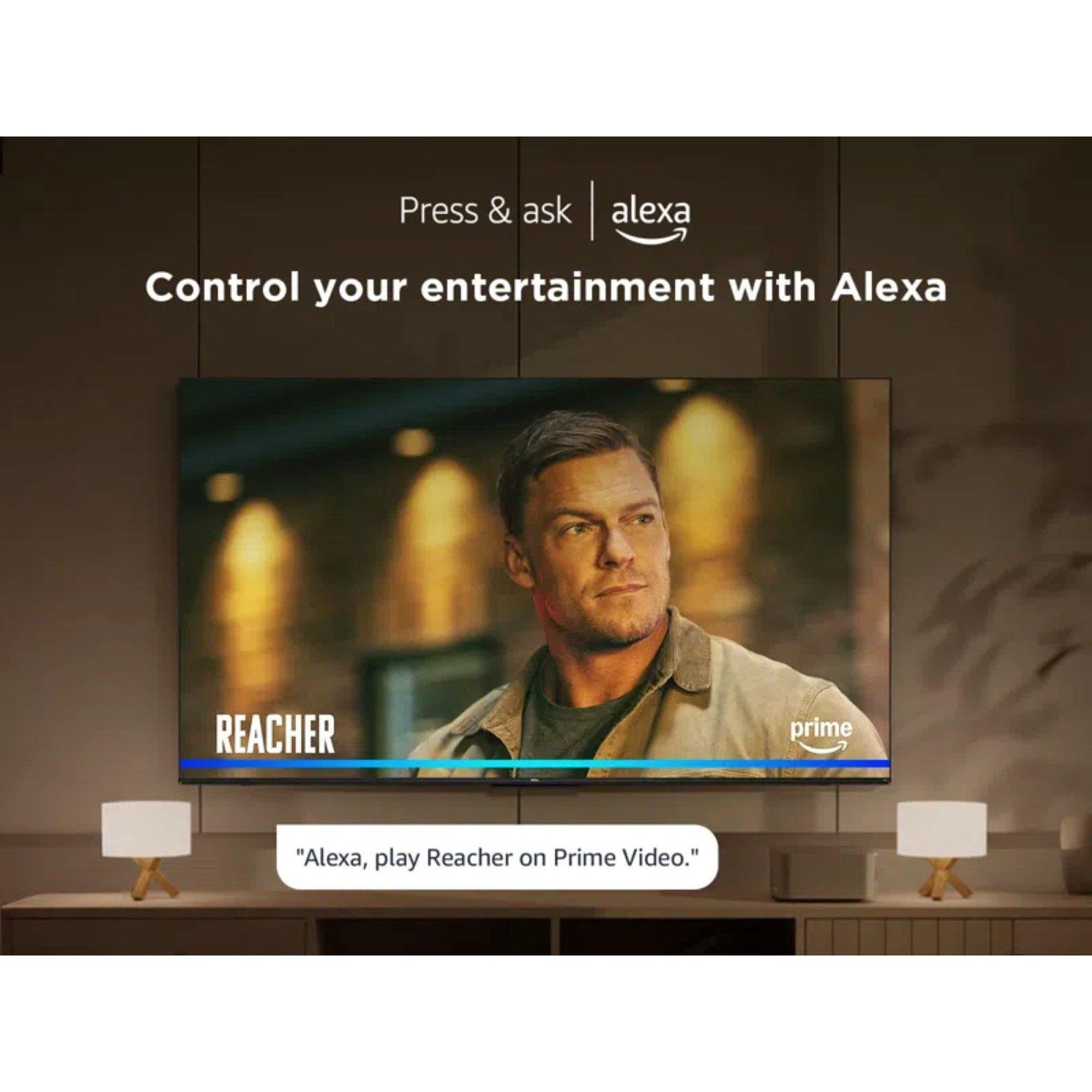 Black - TCL - TCL T6C-UK 65 inch QLED 4K HDR 10+ Dolby Vision & Atmos Smart Fire TV - 11