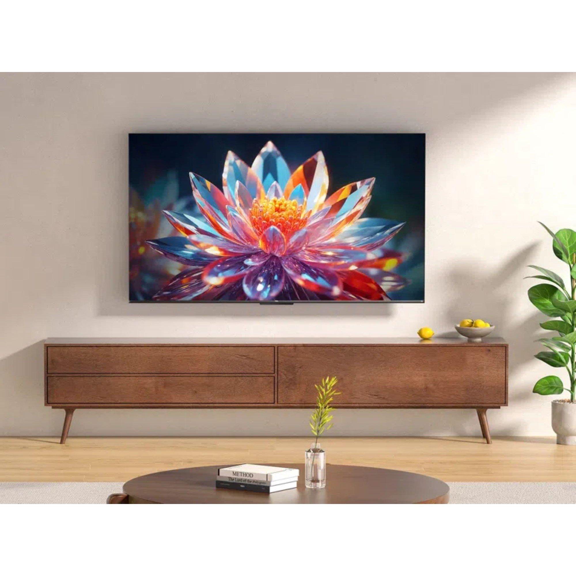 Black - TCL - TCL T6C-UK 65 inch QLED 4K HDR 10+ Dolby Vision & Atmos Smart Fire TV - 12