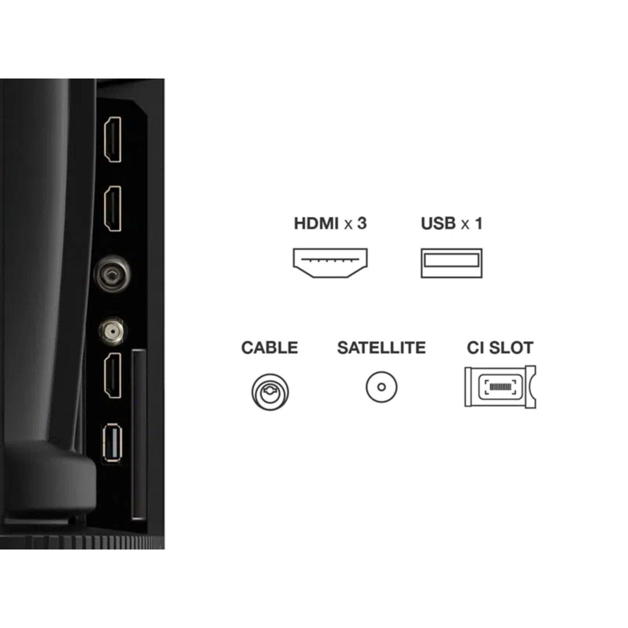 Black - TCL - TCL T6C-UK 65 inch QLED 4K HDR 10+ Dolby Vision & Atmos Smart Fire TV - 3
