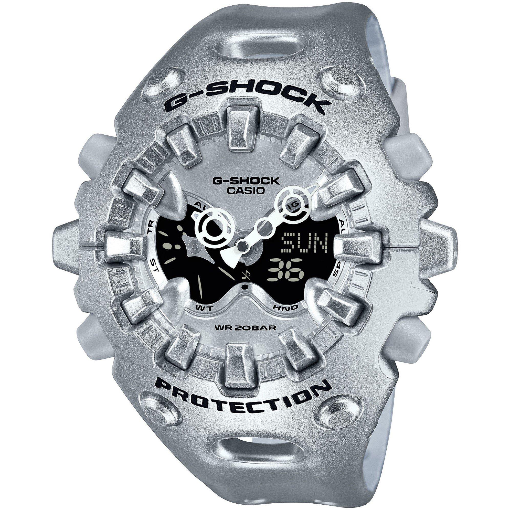 G Shock Men's Digital Watch - Silver - Size 49.1 × 58.2 × 19.6 mm