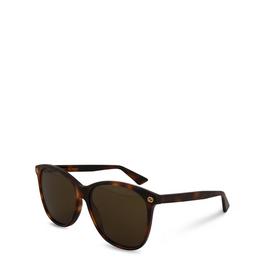 Gucci WomenS Havana Oversized Sunglasses