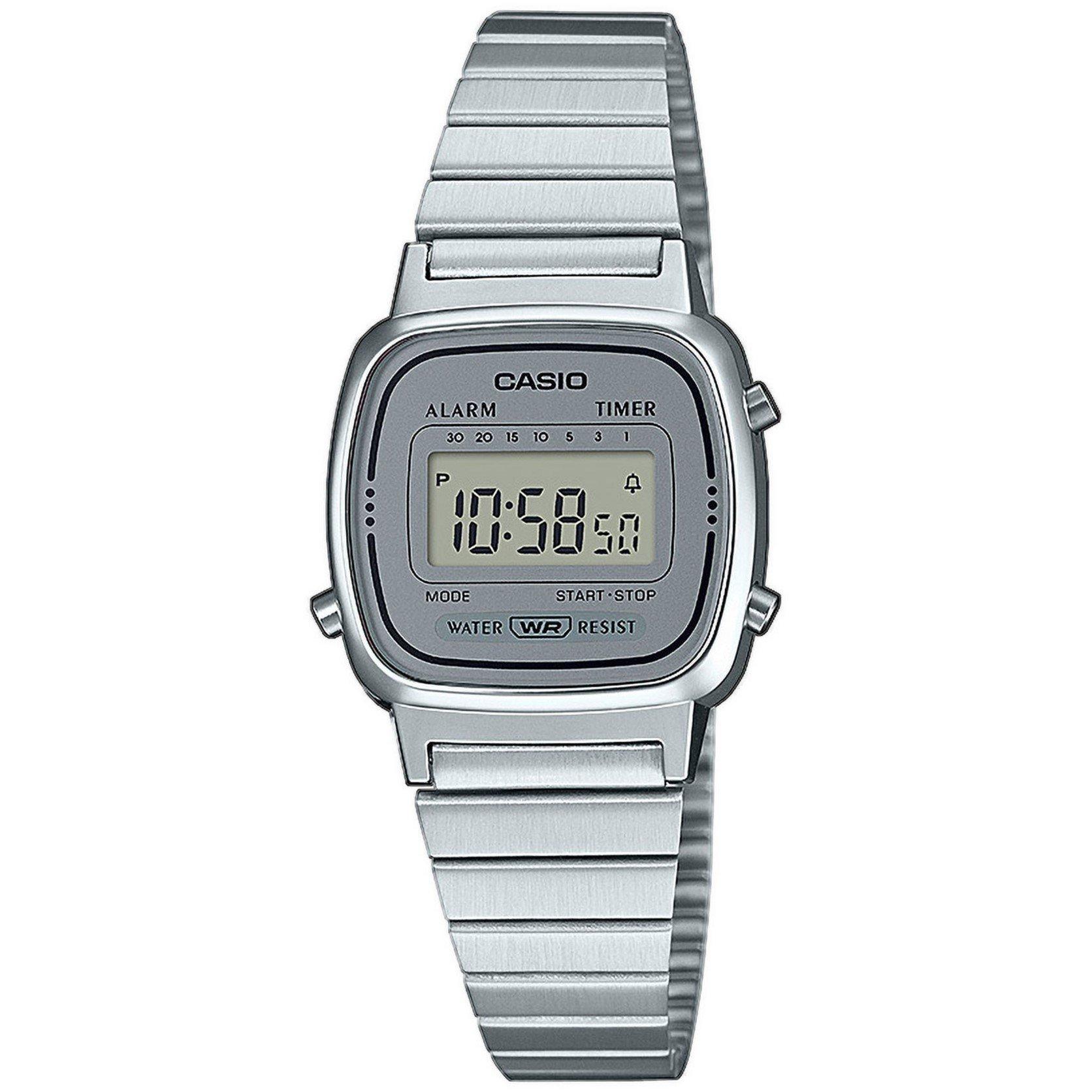 Casio  Adults Digital Watch - Silver - 30.3 × 24.6 × 7.3 mm