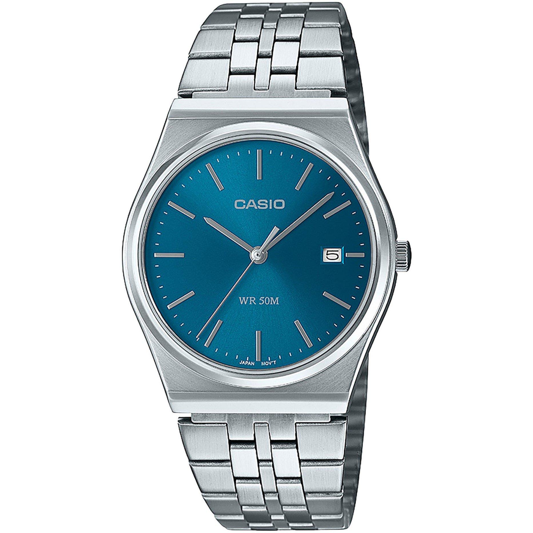 Casio  Adults Digital Watch - Blue/Silver - 40 MM