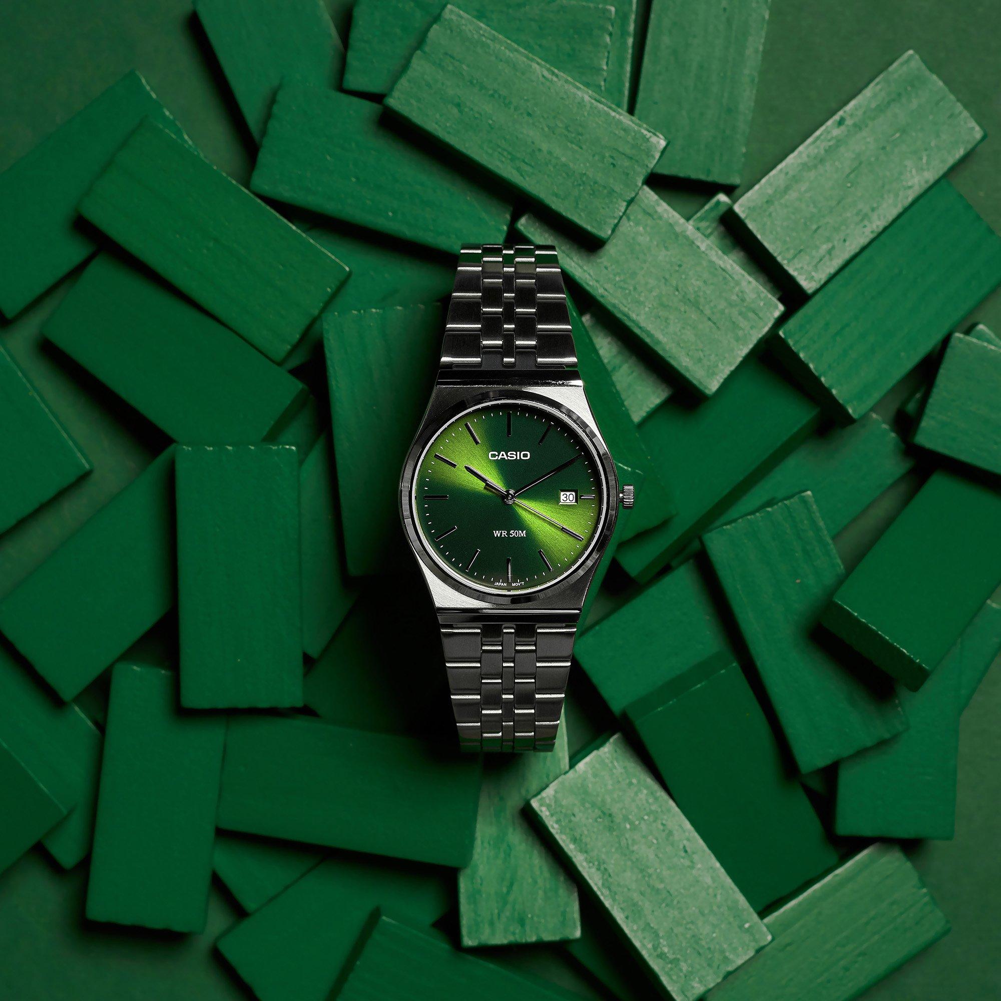 Green/Silver - Casio - Adults Digital Watch - 2