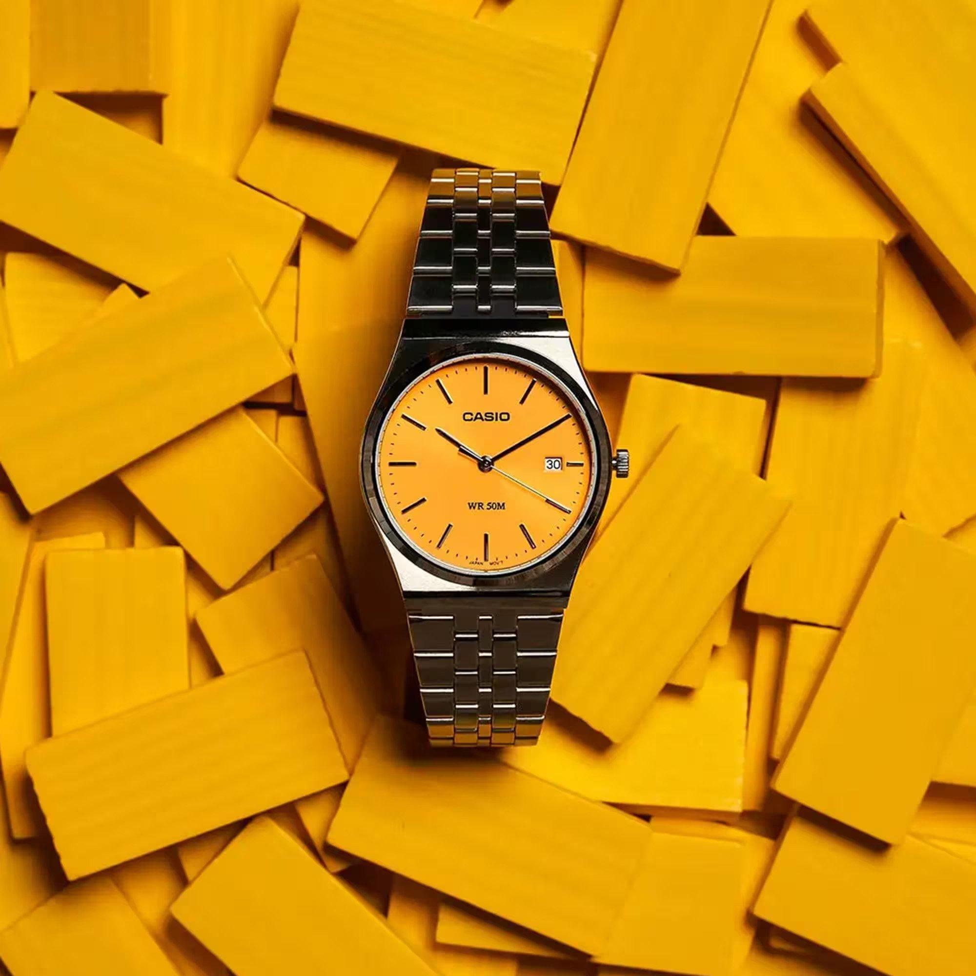 Yellow/Silver - Casio - Adults Digital Watch - 2