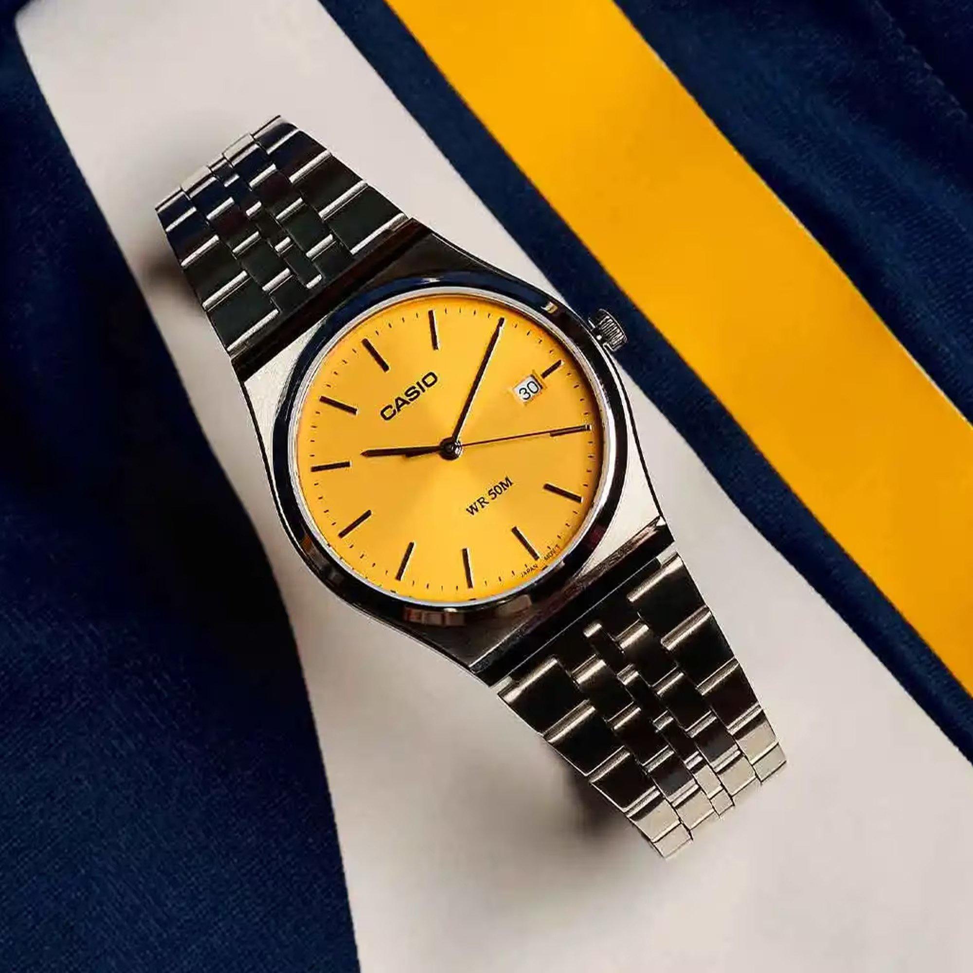 Yellow/Silver - Casio - Adults Digital Watch - 3