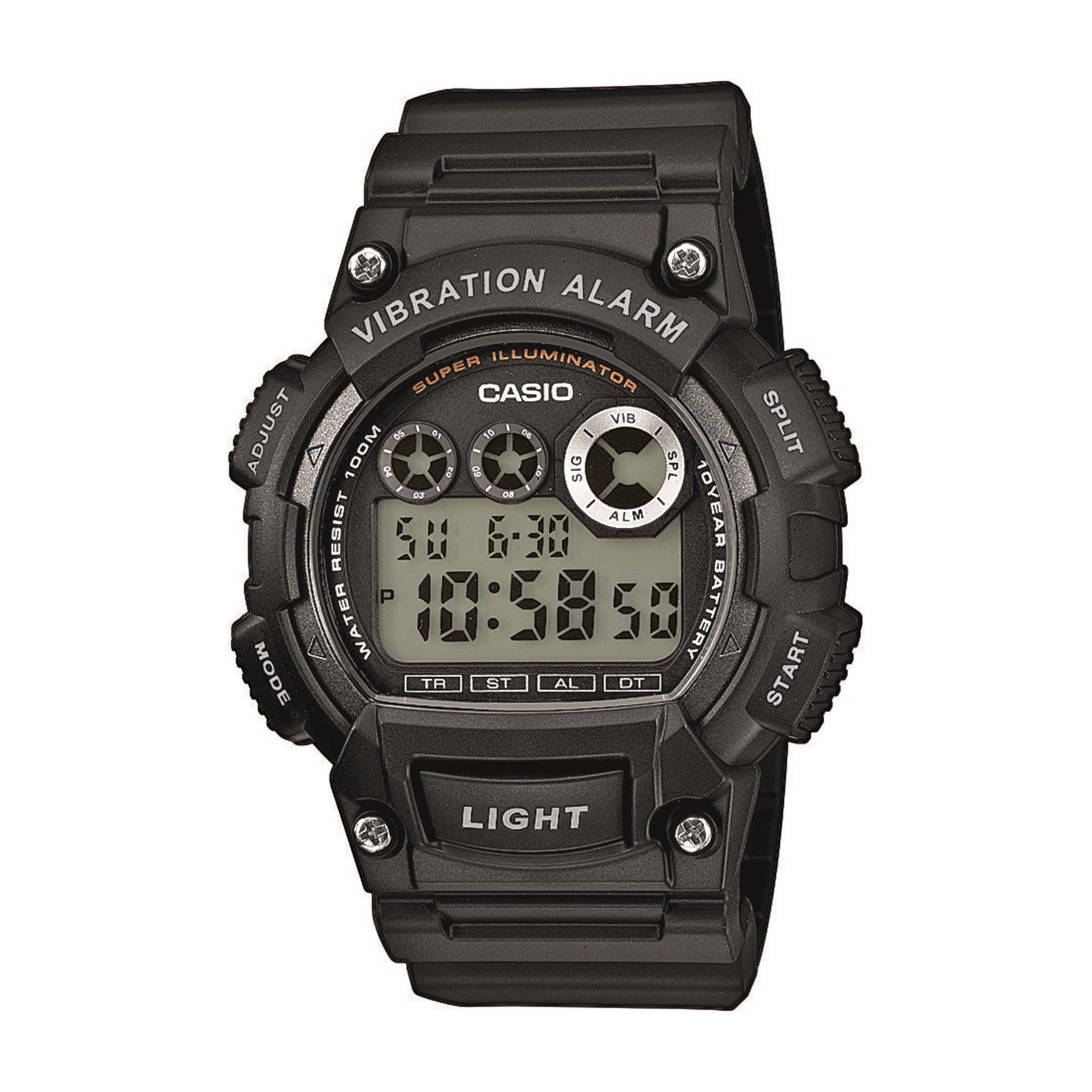 Casio Men's Digital Watch - Black/Lcd - 51.4 × 47.1 × 16.1 mm
