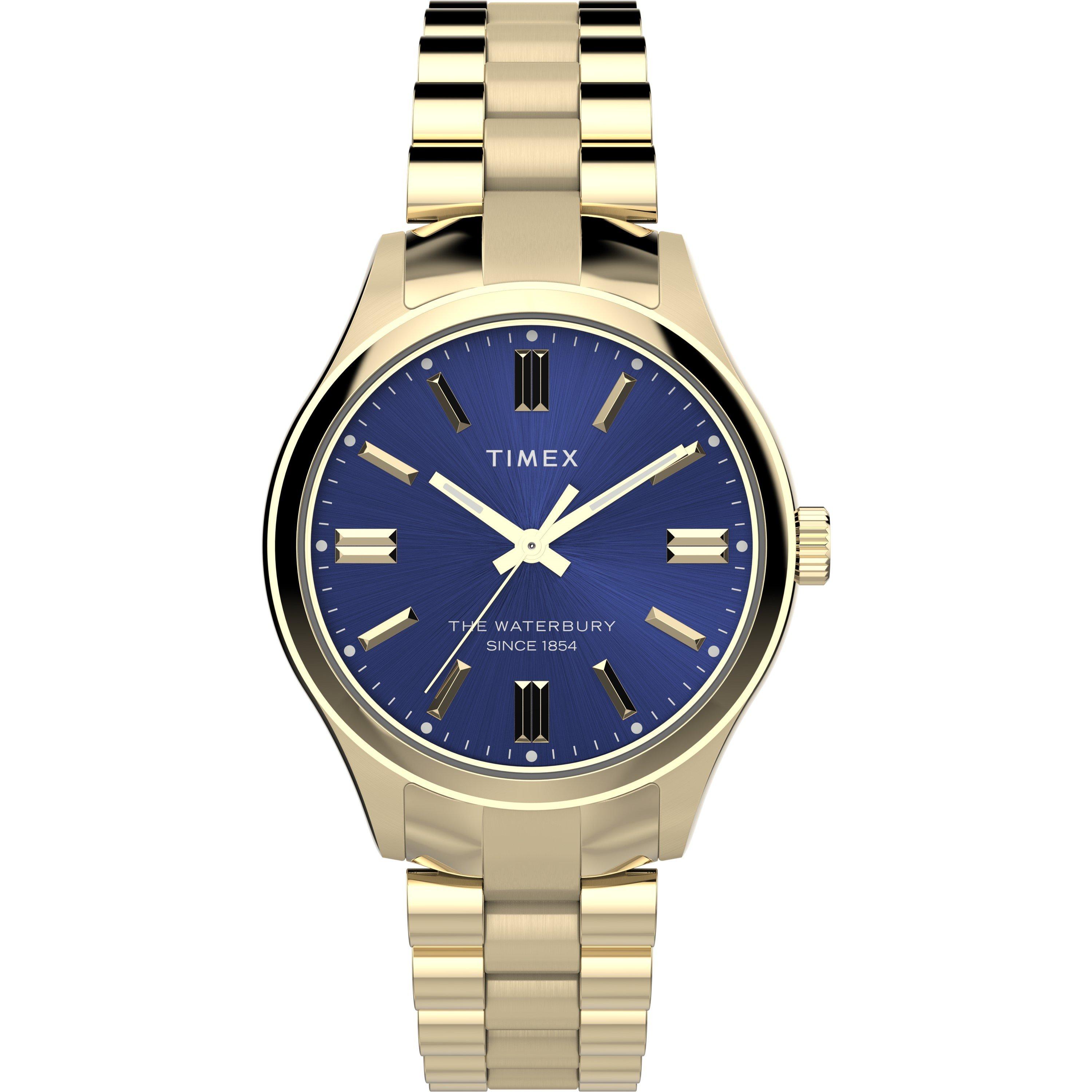 Timex  Legacy Quartz Watch - Blue/Gold Tone - 34mm
