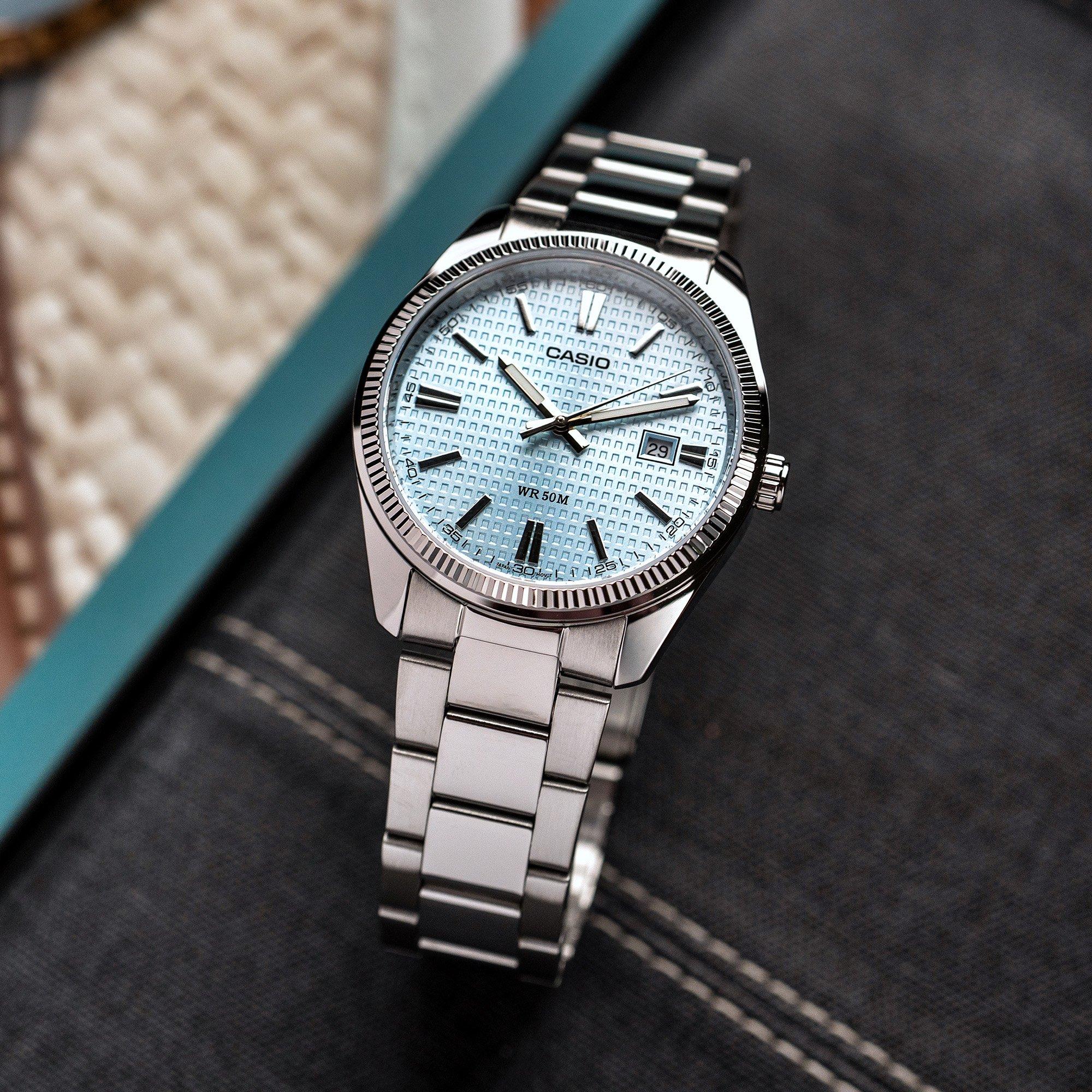 Blue/Silver - Casio - MTP-1302PE-2AVEF Watch - 2