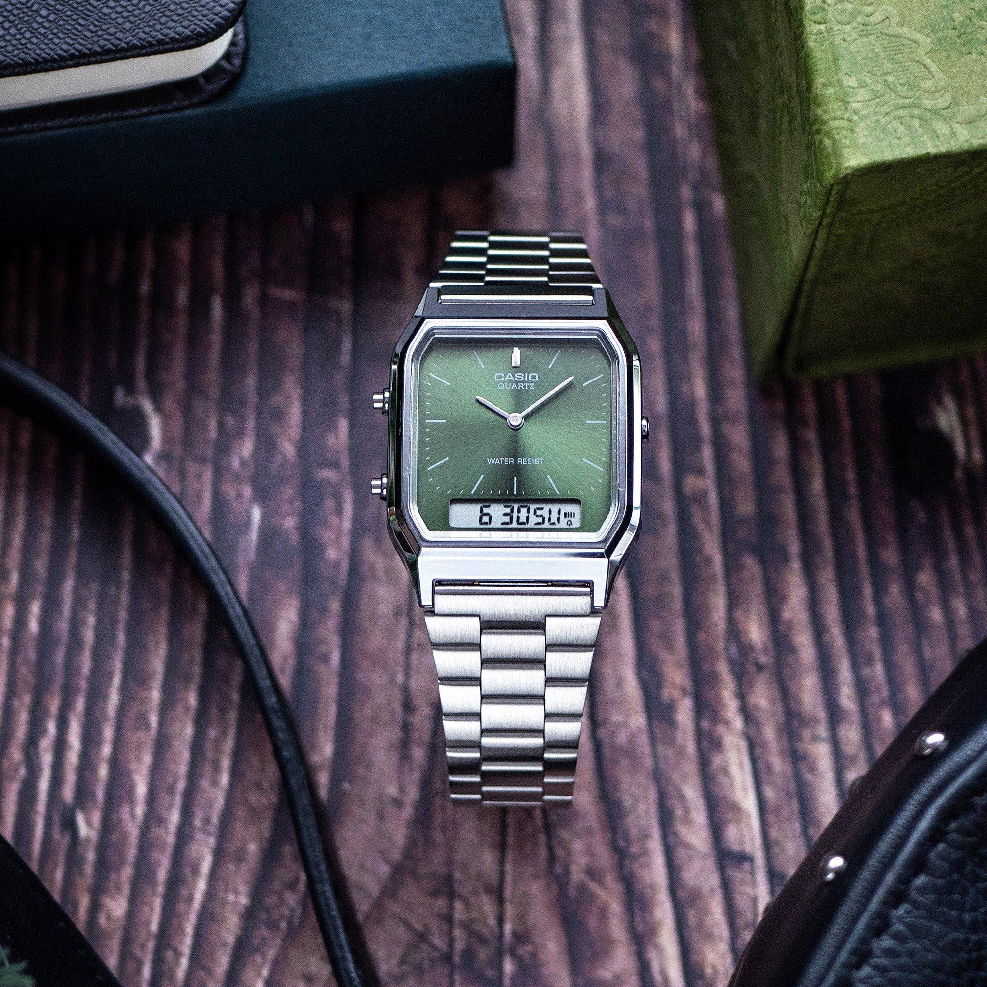 Green/Silver - Casio - Quartz Digital Watch - 3