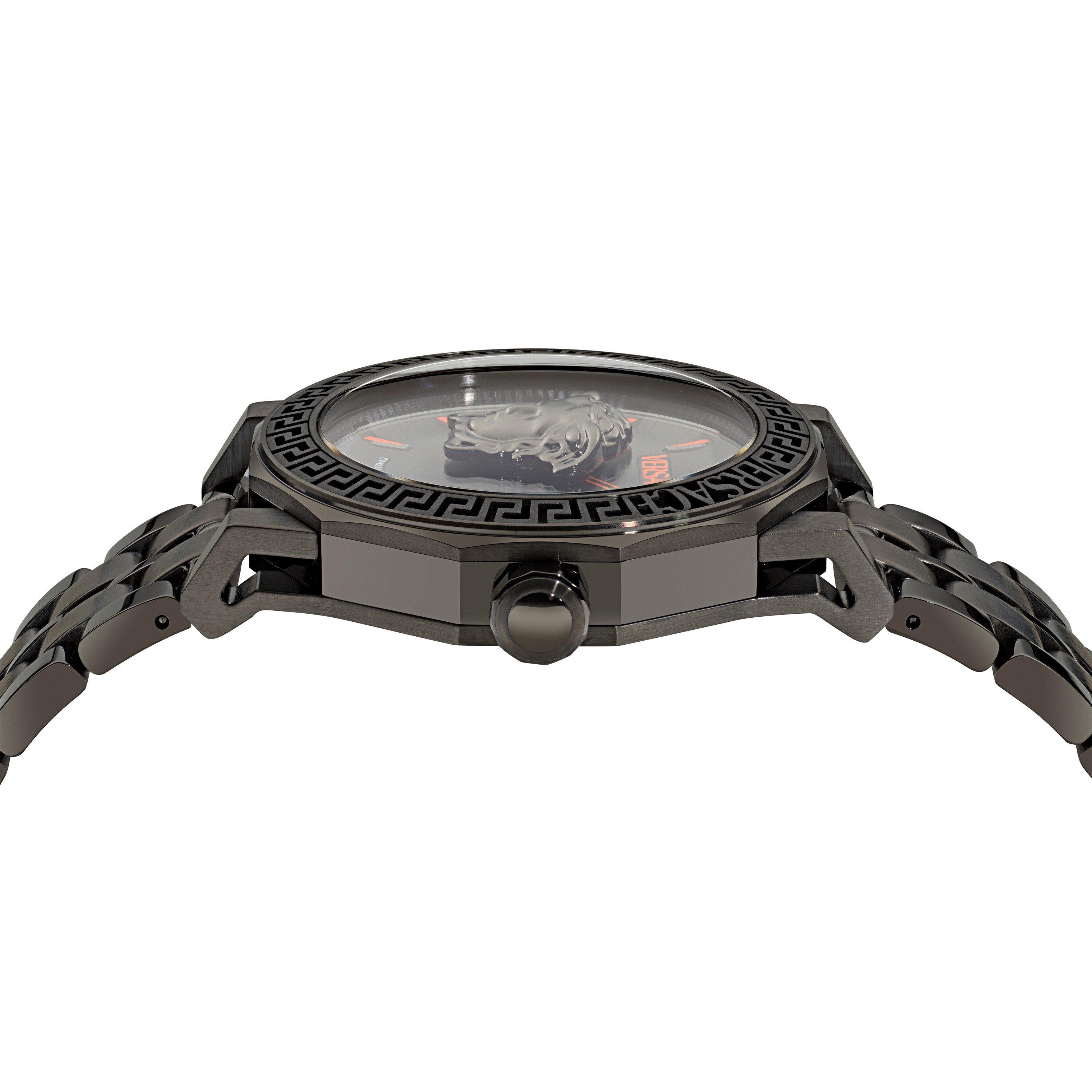 Black - Versace - Medusa Watch - 3