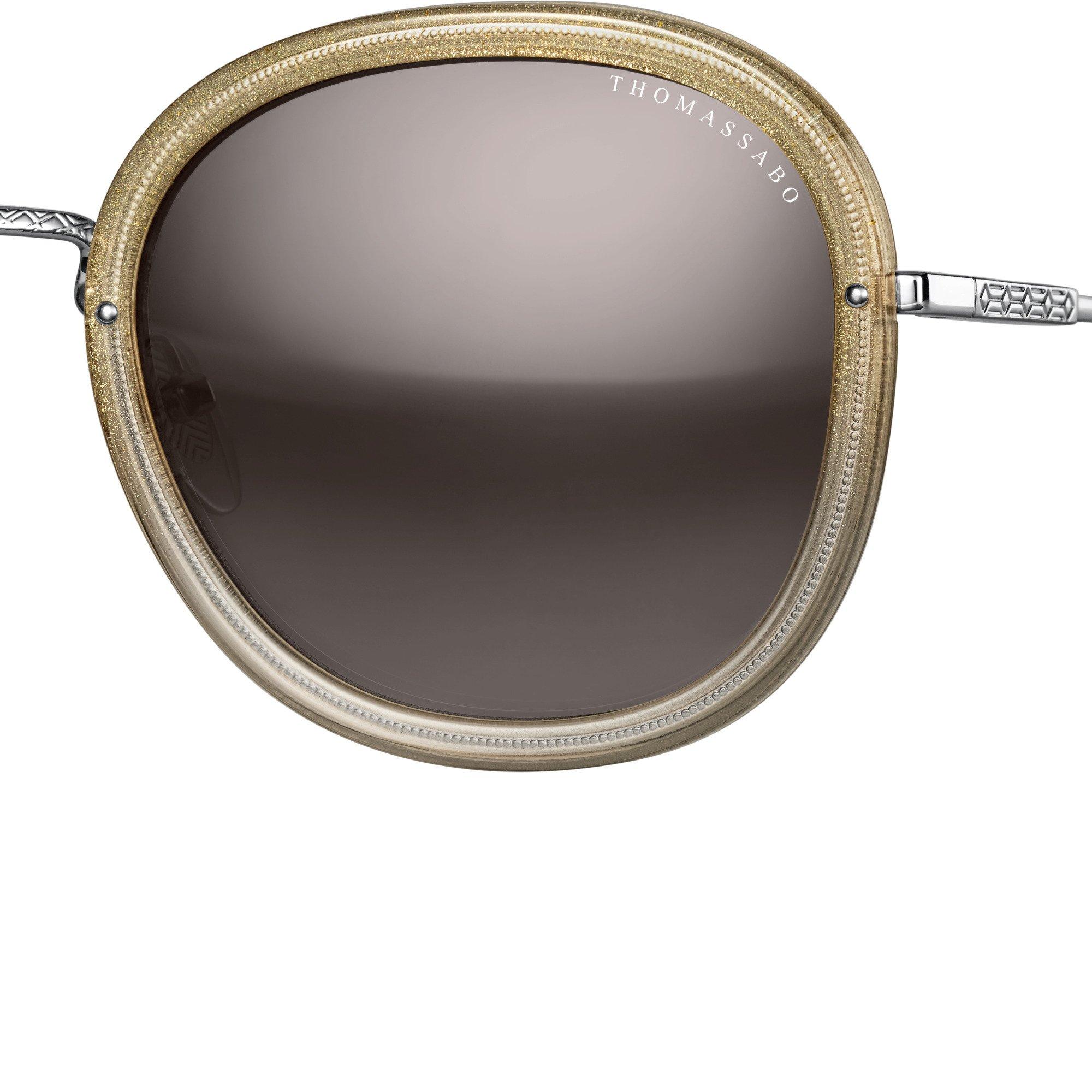 Grau - Thomas Sabo - Women's Mia Round Sunglasses - 5
