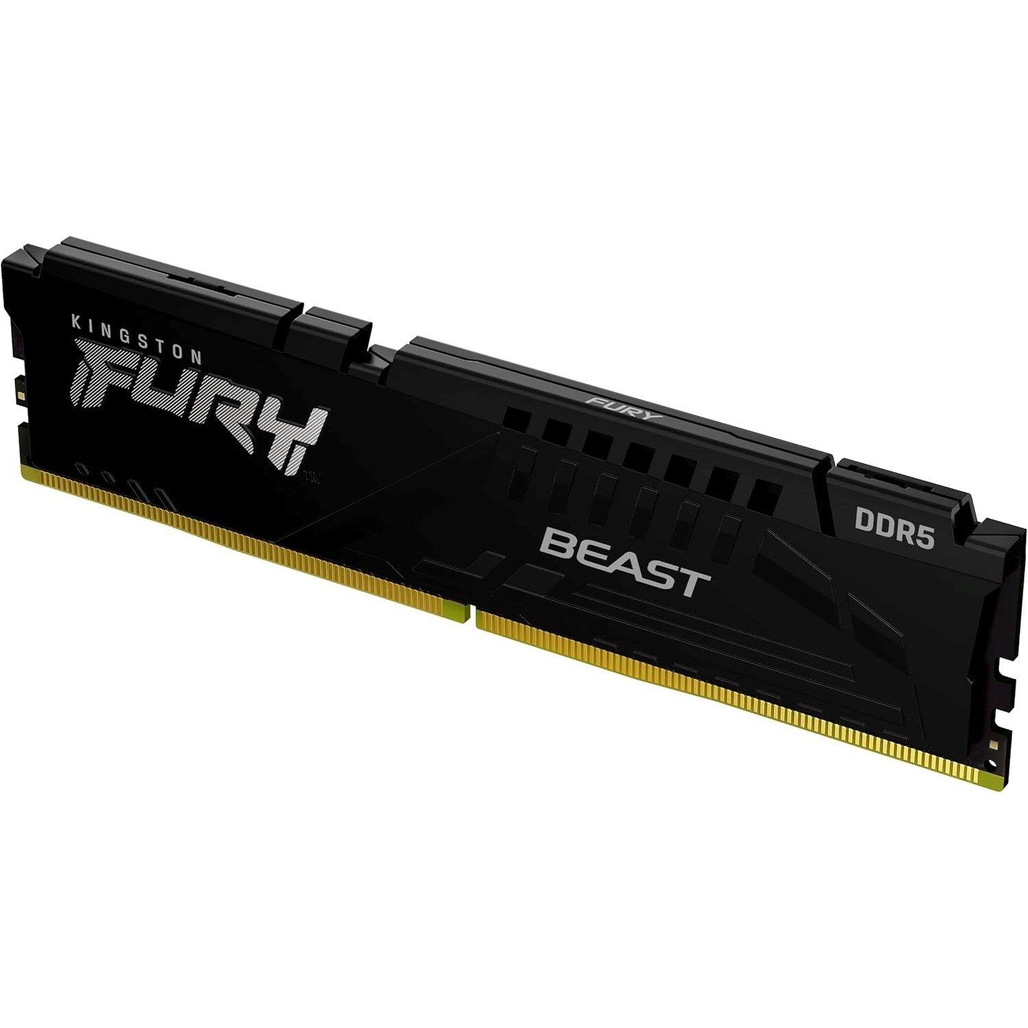 Schwarz - Kingston - FURY Beast 32GB DDR5 6000MHz PC RAM for Gaming - Black - 3