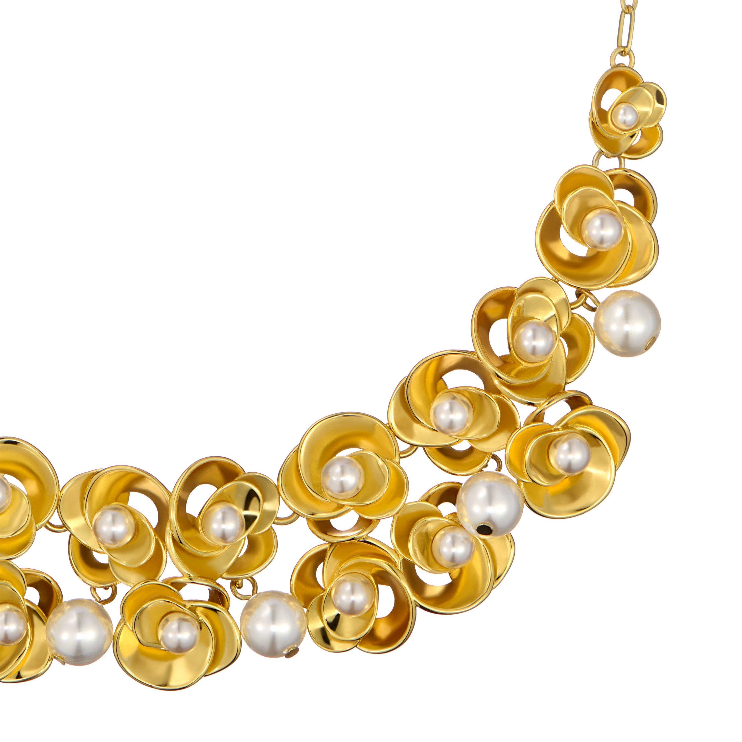 Gold/Perle - Ted Baker - Women's Flores Statement Necklace - 2