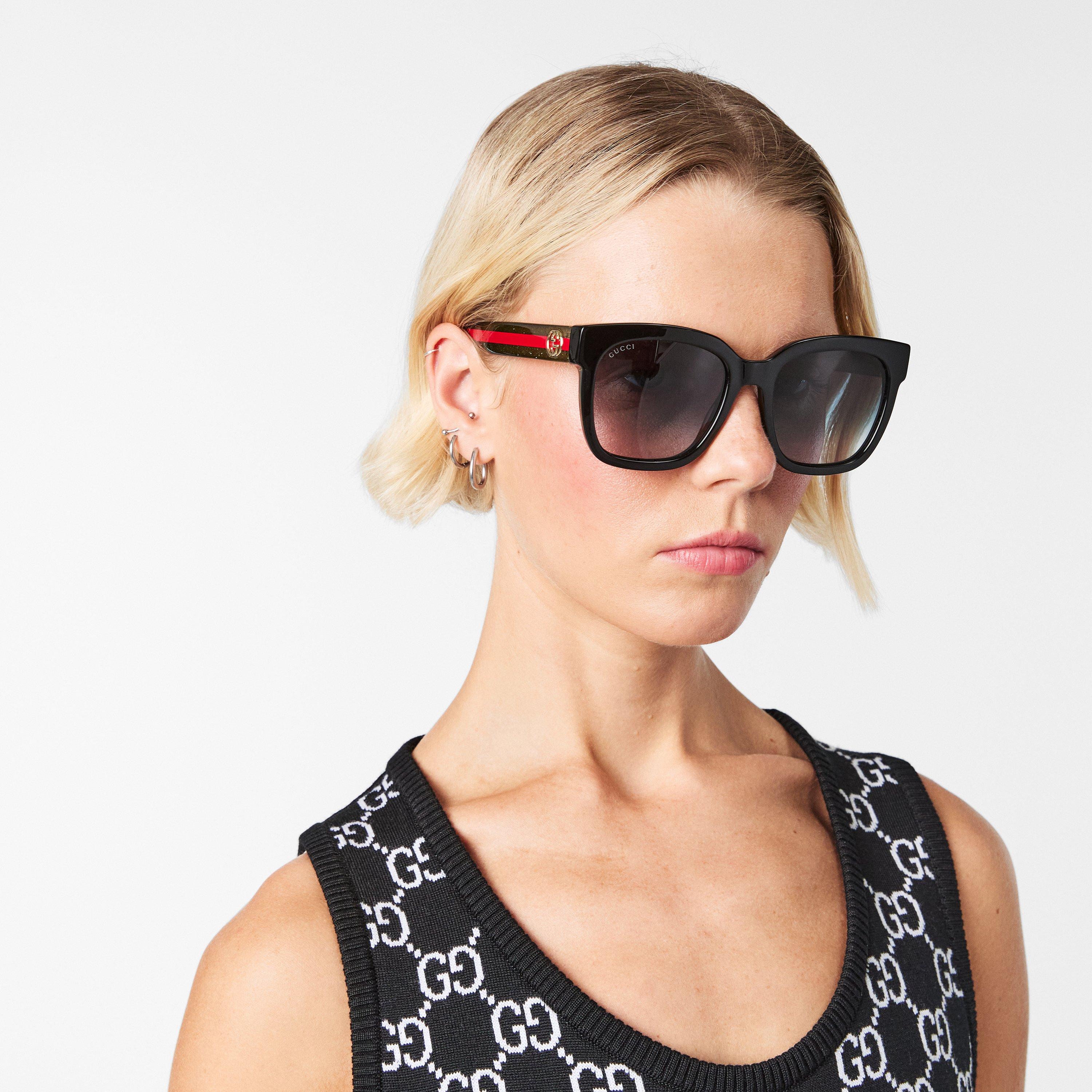 小物 archive GUCCI sunglasses interlocking gg Gucci Eyewear Interlocking G Sunglasses | Black | FARFETCH BE