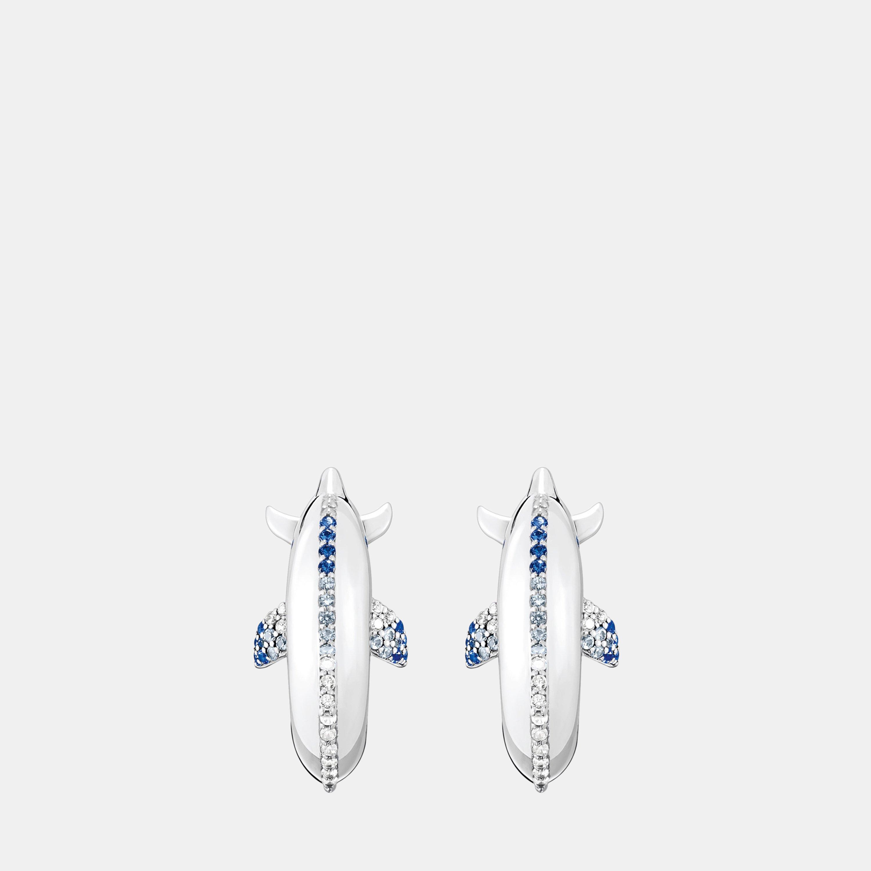Sølv - Thomas Sabo - Women's Dolphin Hoop Earrings - 2
