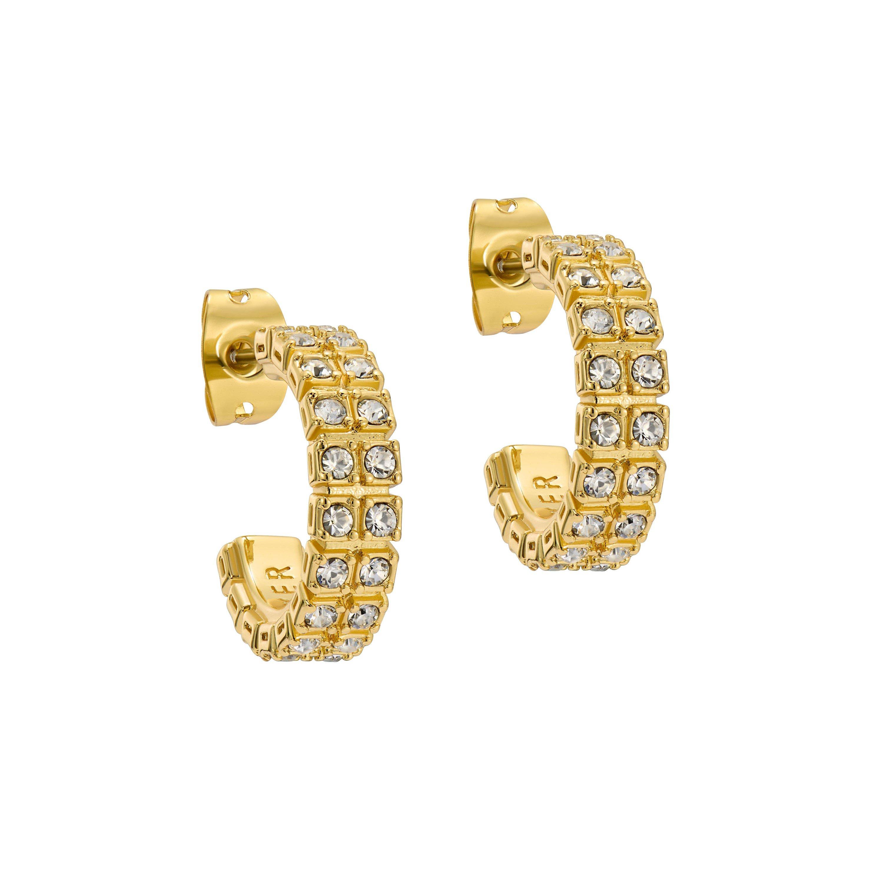 Oro/Cristal - Ted Baker - Women's Mellrie Hoop Earrings - 1