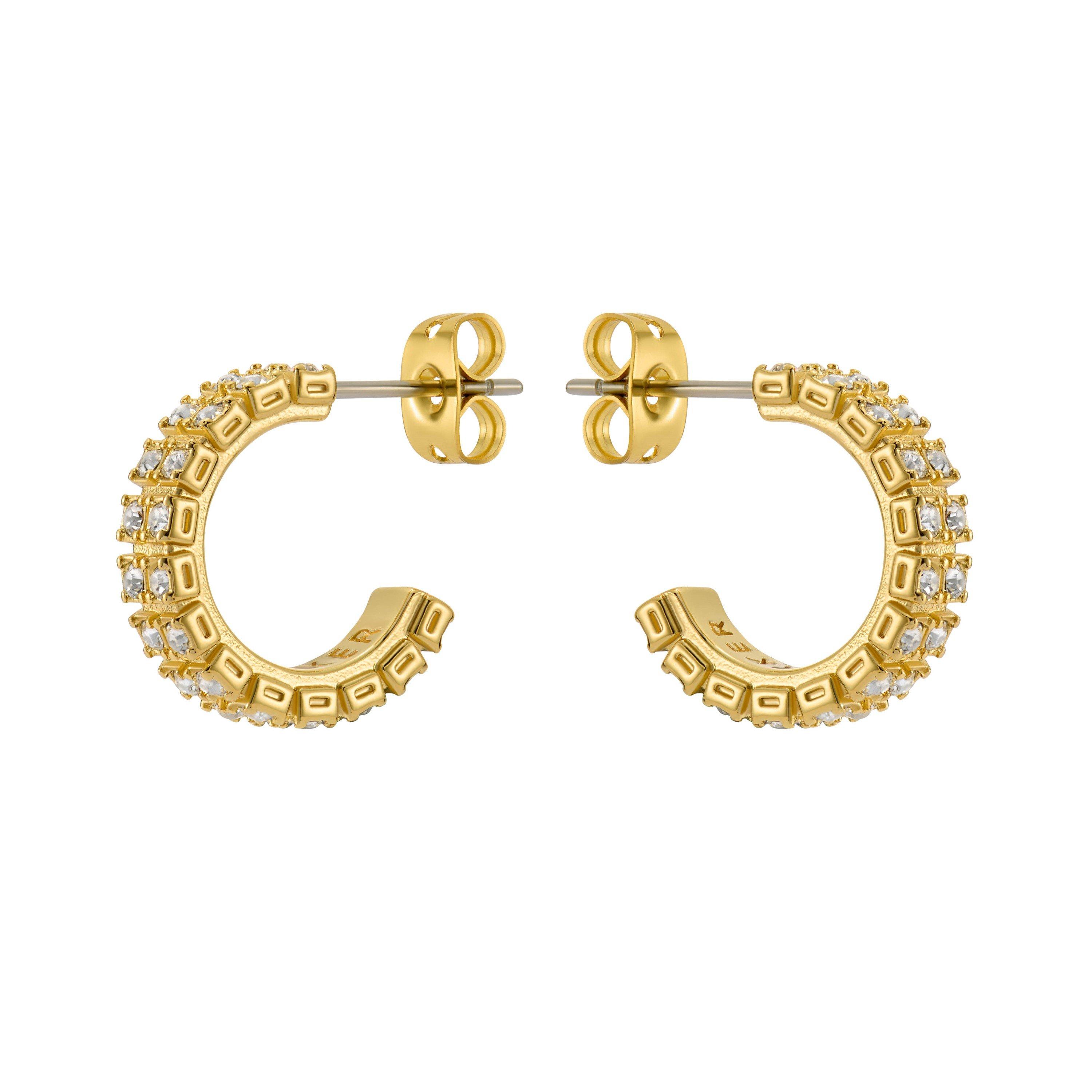 Oro/Cristal - Ted Baker - Women's Mellrie Hoop Earrings - 2