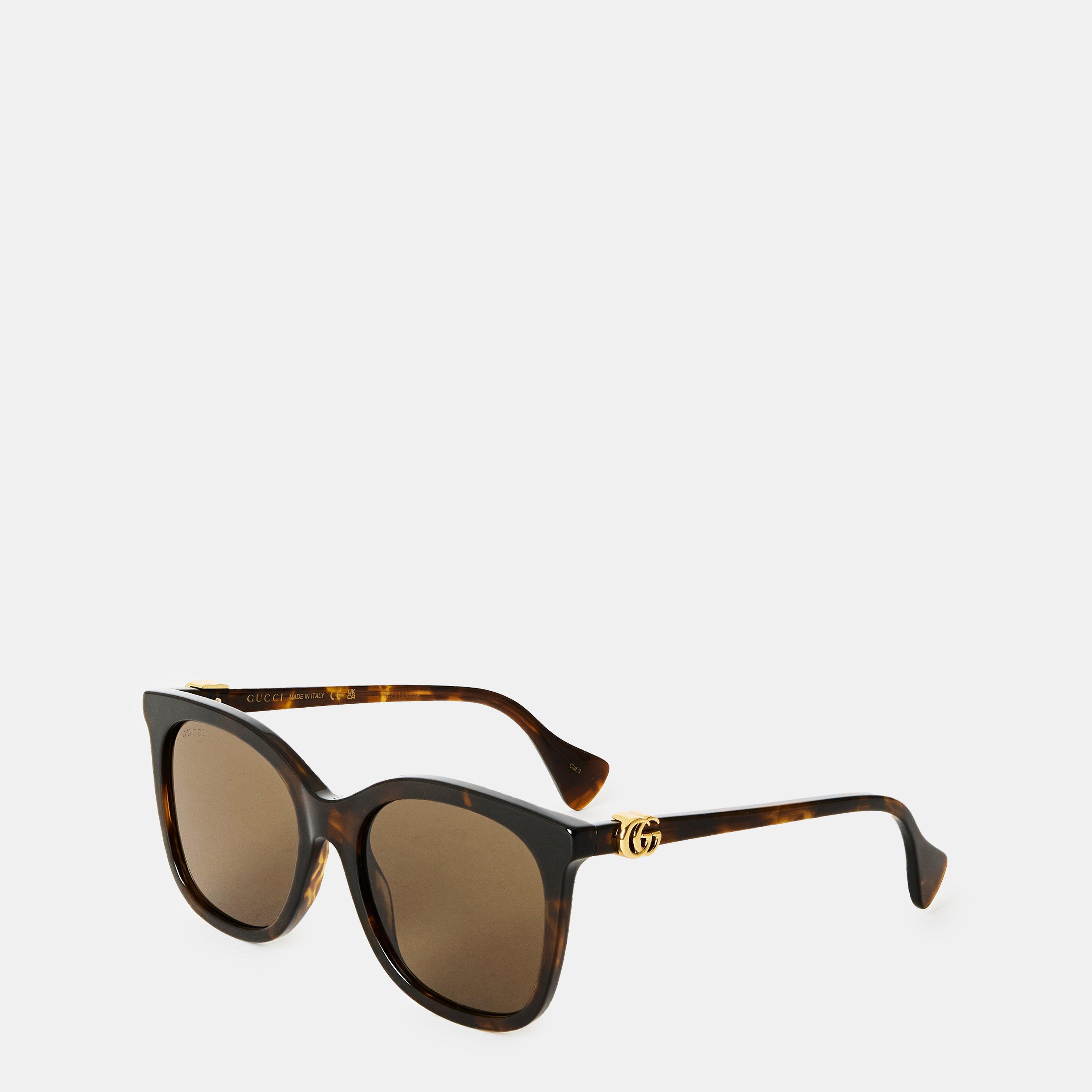 Gucci Women's Havana Double G Sunglasses