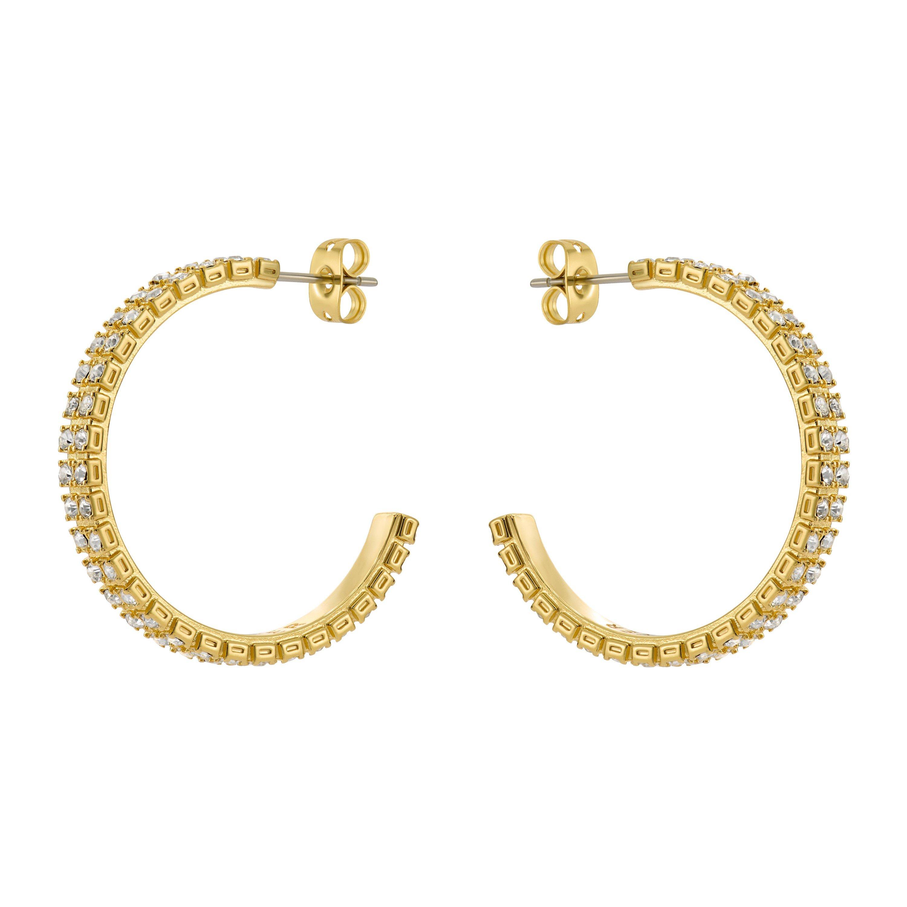 Gold/Crystal - Ted Baker - Women's Mellia Hoop Earrings - 2