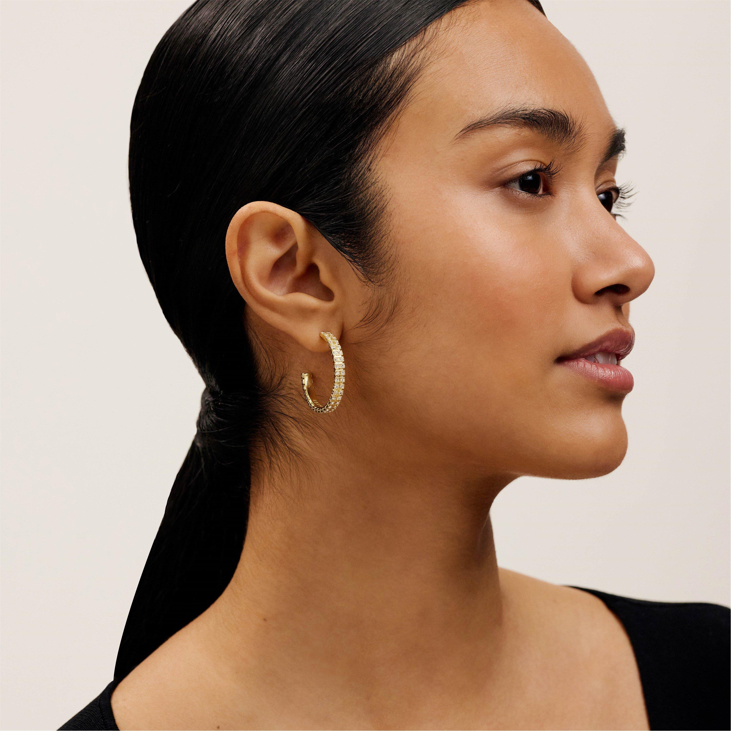 Gold/Crystal - Ted Baker - Women's Mellia Hoop Earrings - 3