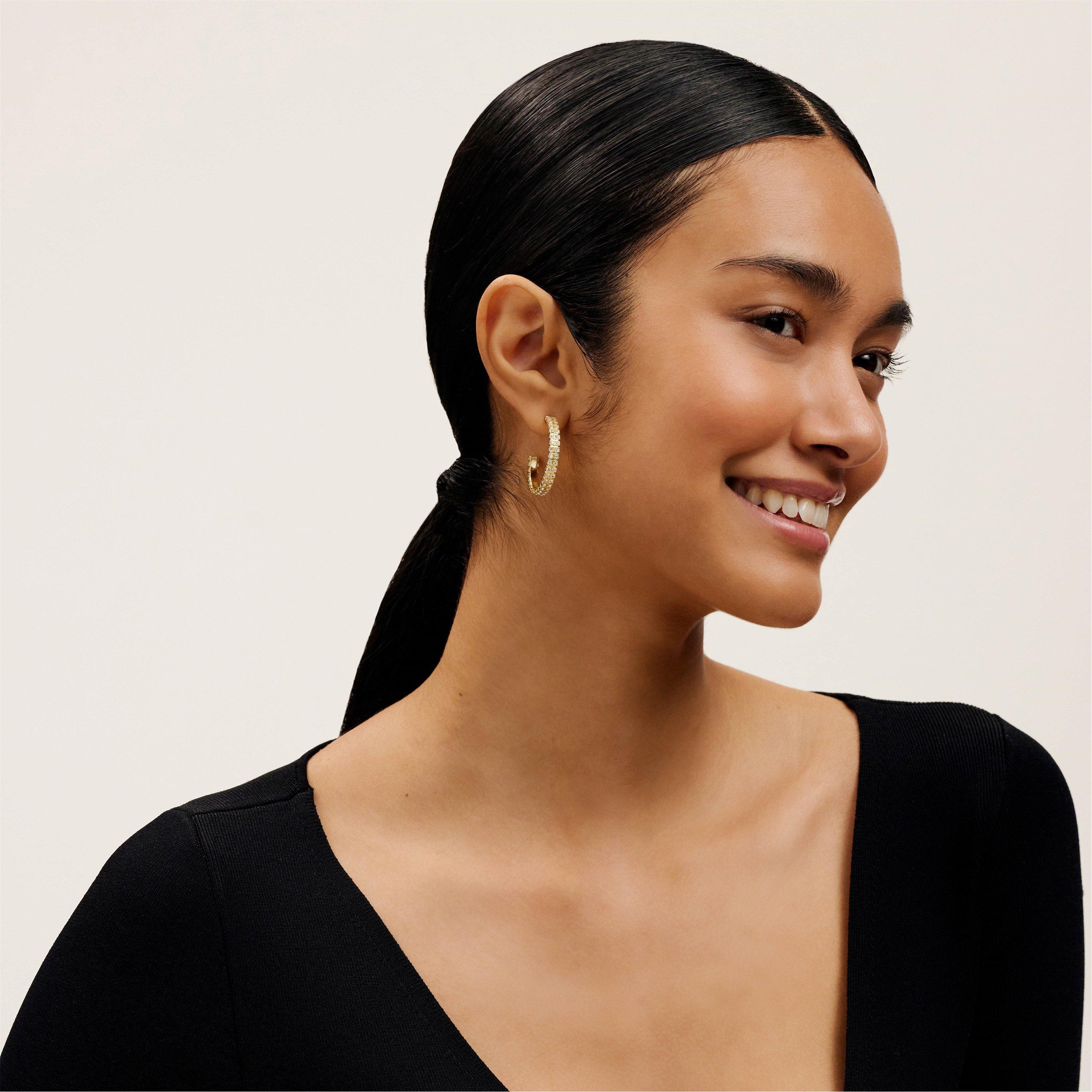 Gold/Crystal - Ted Baker - Women's Mellia Hoop Earrings - 4