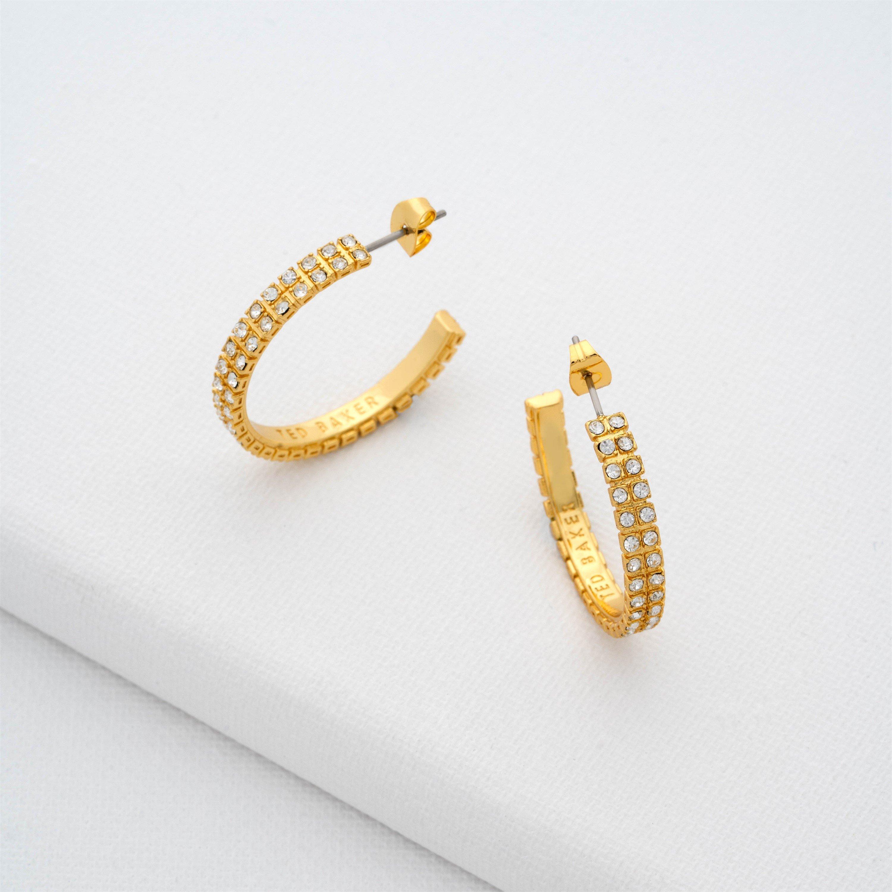 Gold/Crystal - Ted Baker - Women's Mellia Hoop Earrings - 5