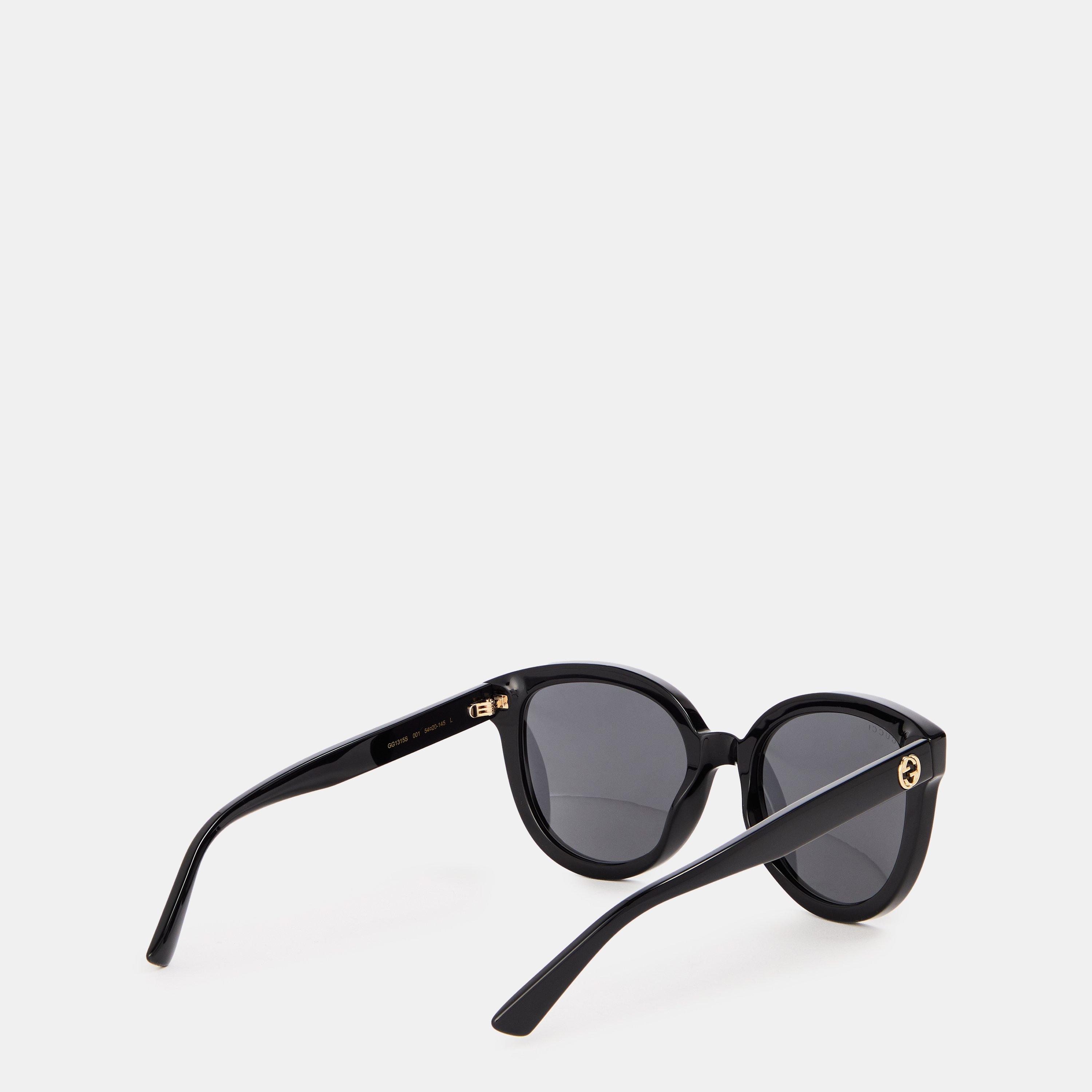 Black - Gucci - Oval Sunglasses - 2