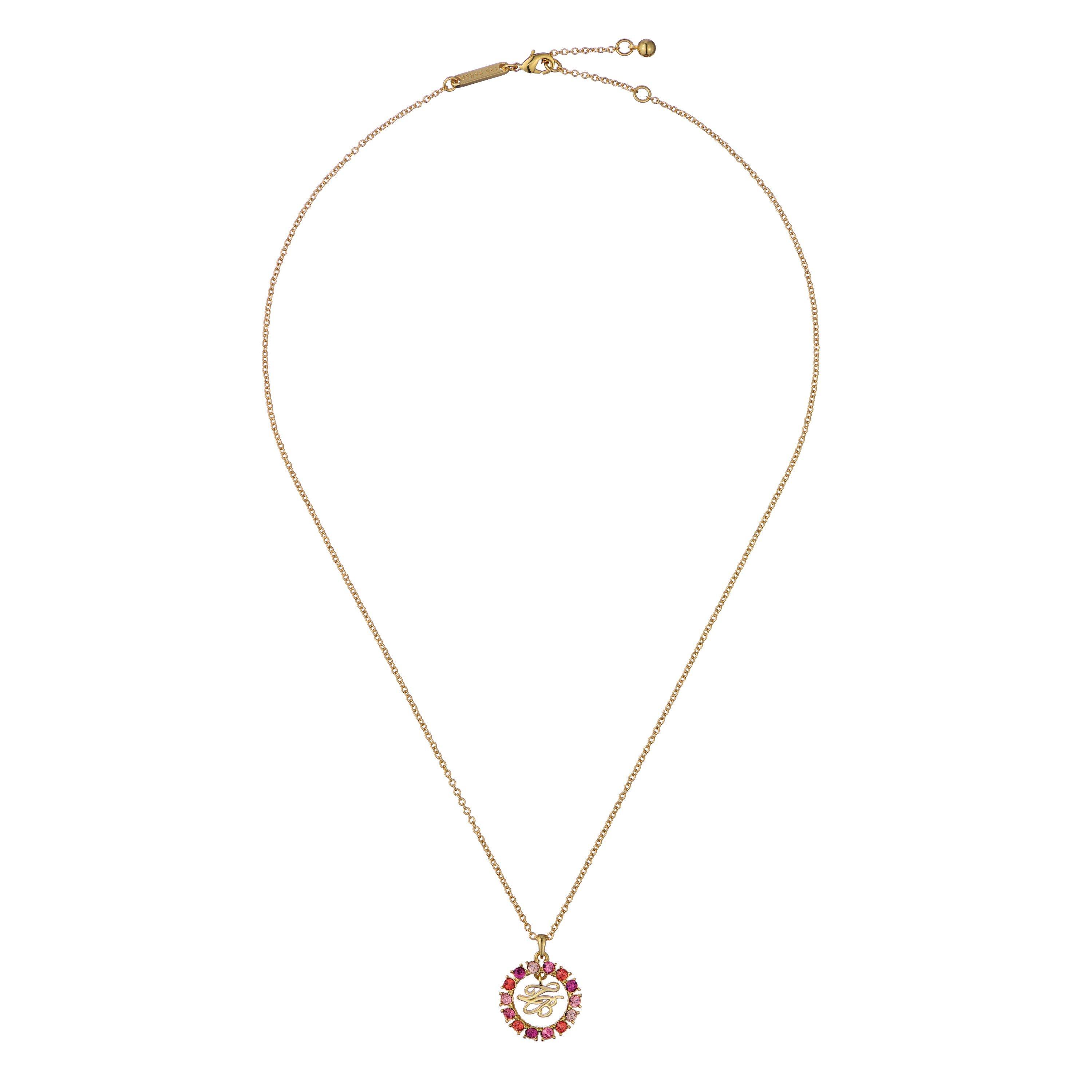 Gld/Multi Cryst - Ted Baker - Women's Molli Pendant Necklaces - 1