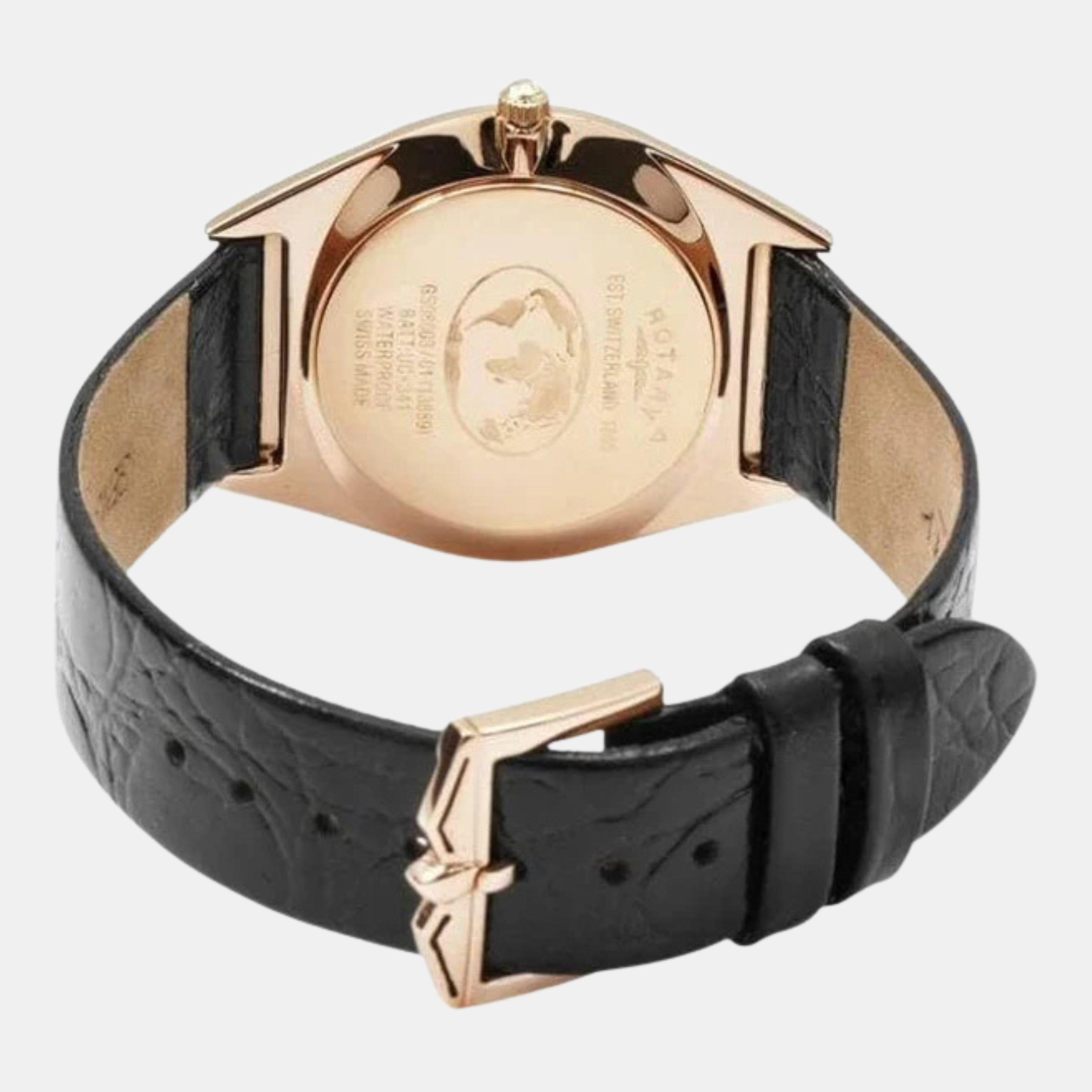 Black - Rotary - Men's Swiss Analogue Quartz Watch - 3