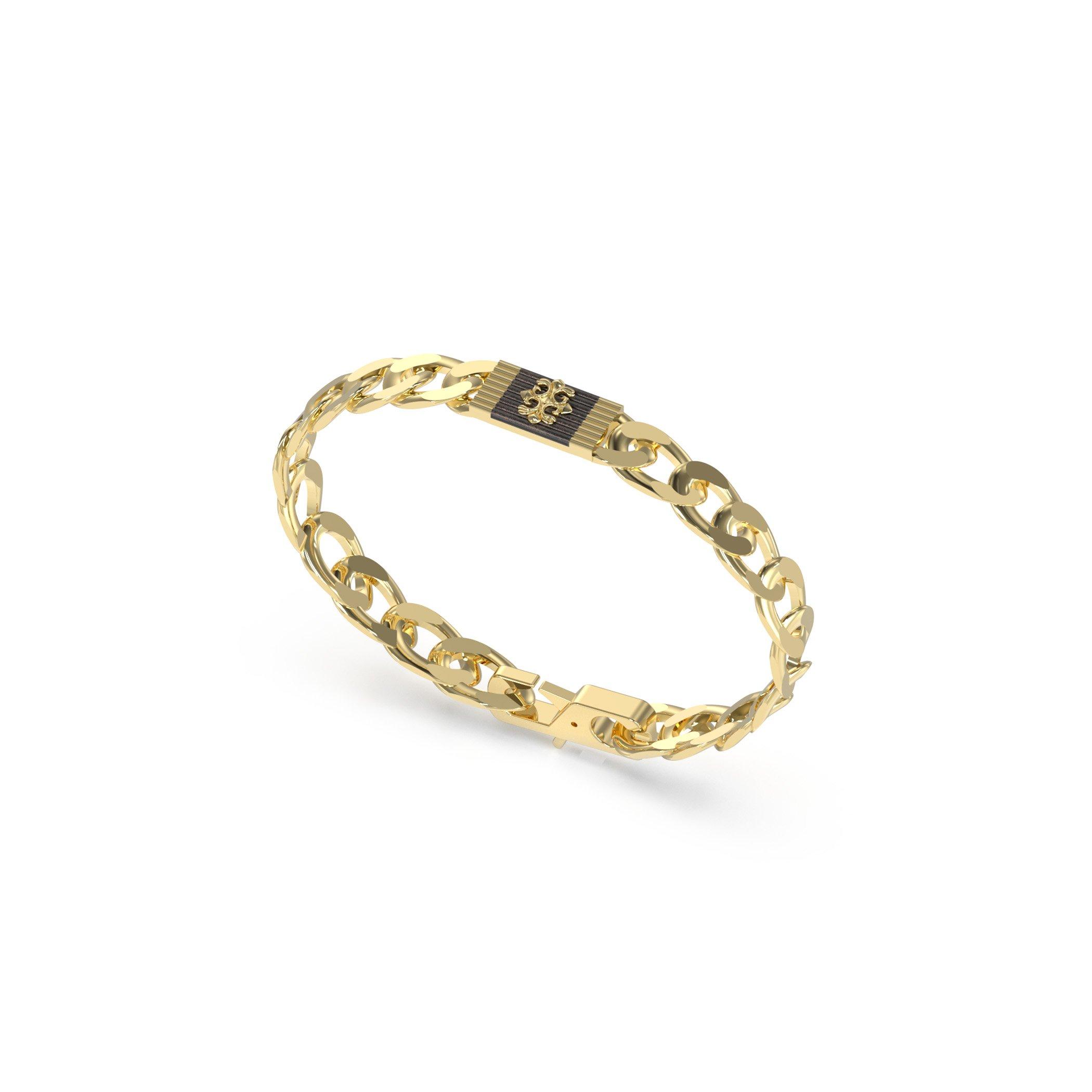 Guess Men's Gesjwl Tag Bracelet Sn71 - Yellow Tone
