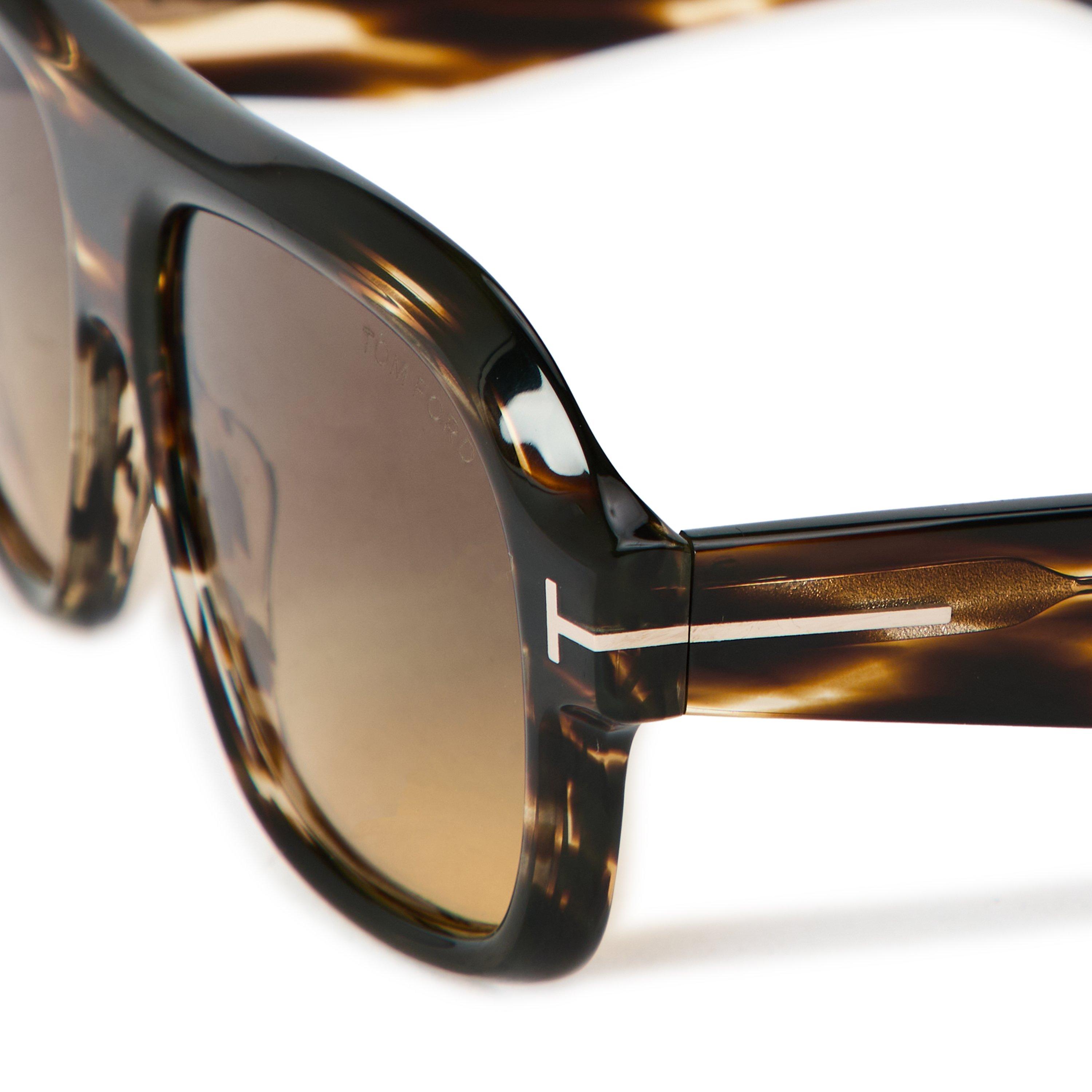 Coloured Havana - Tom Ford - Women's Aviator Sunglasses - 3