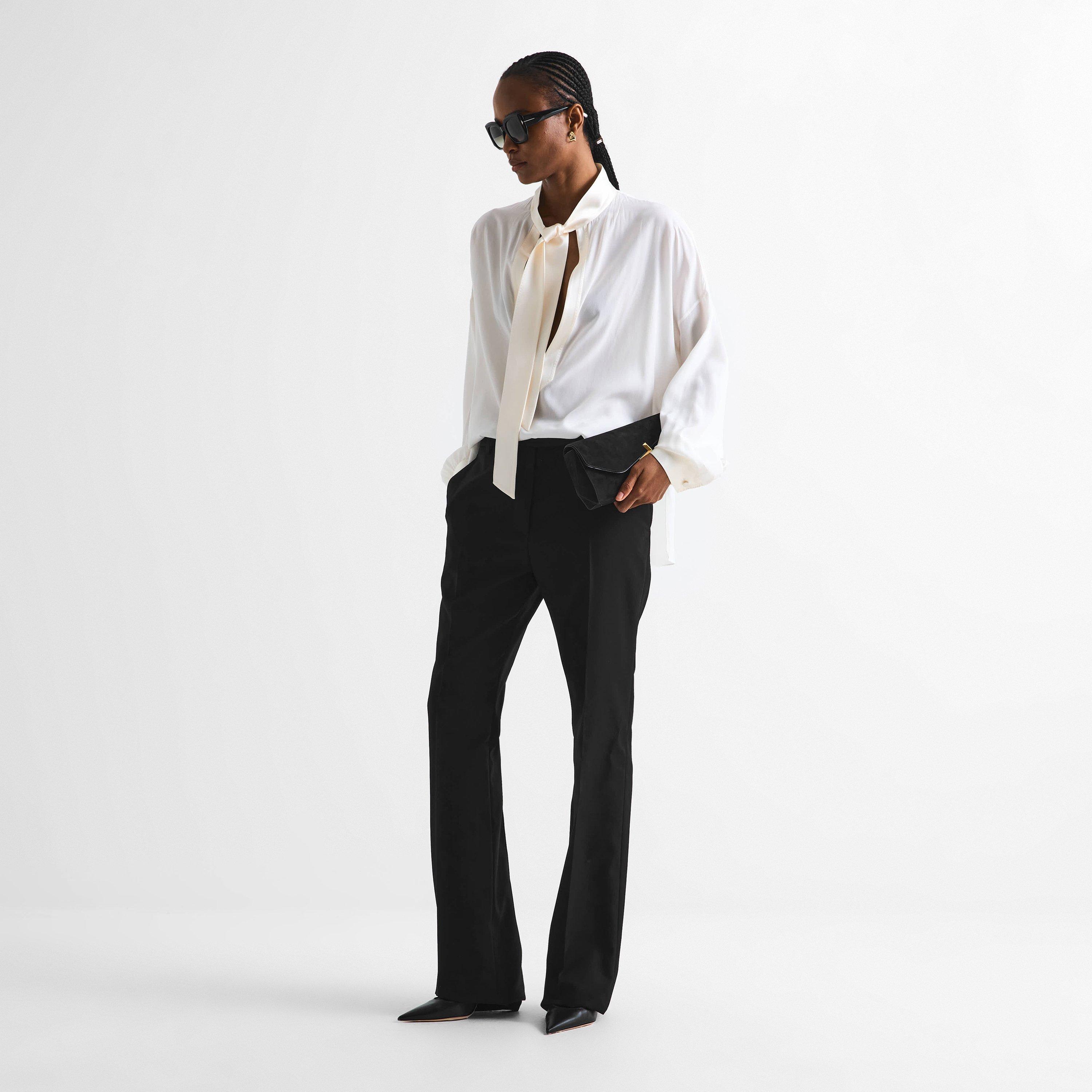 Shiny Black - Tom Ford - Women's Square Sunglasses - 6