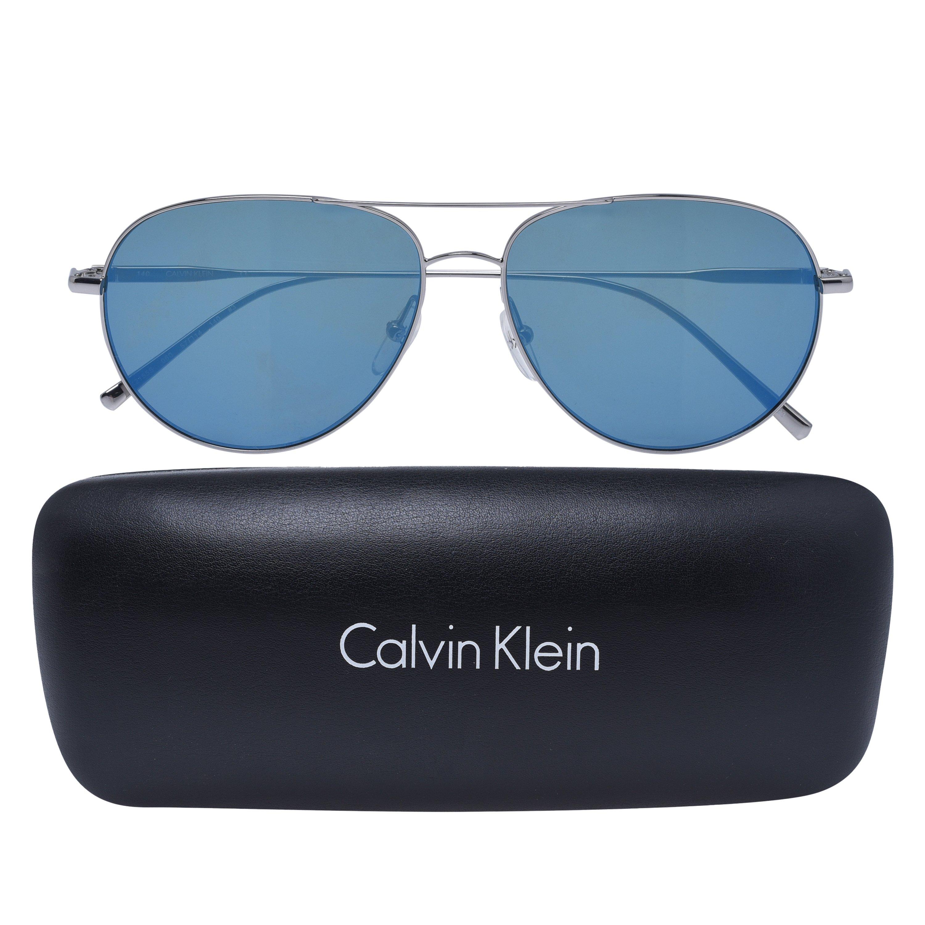 Cinzento-escuro metálico - Calvin Klein - CK2155S Sunglasses - 4
