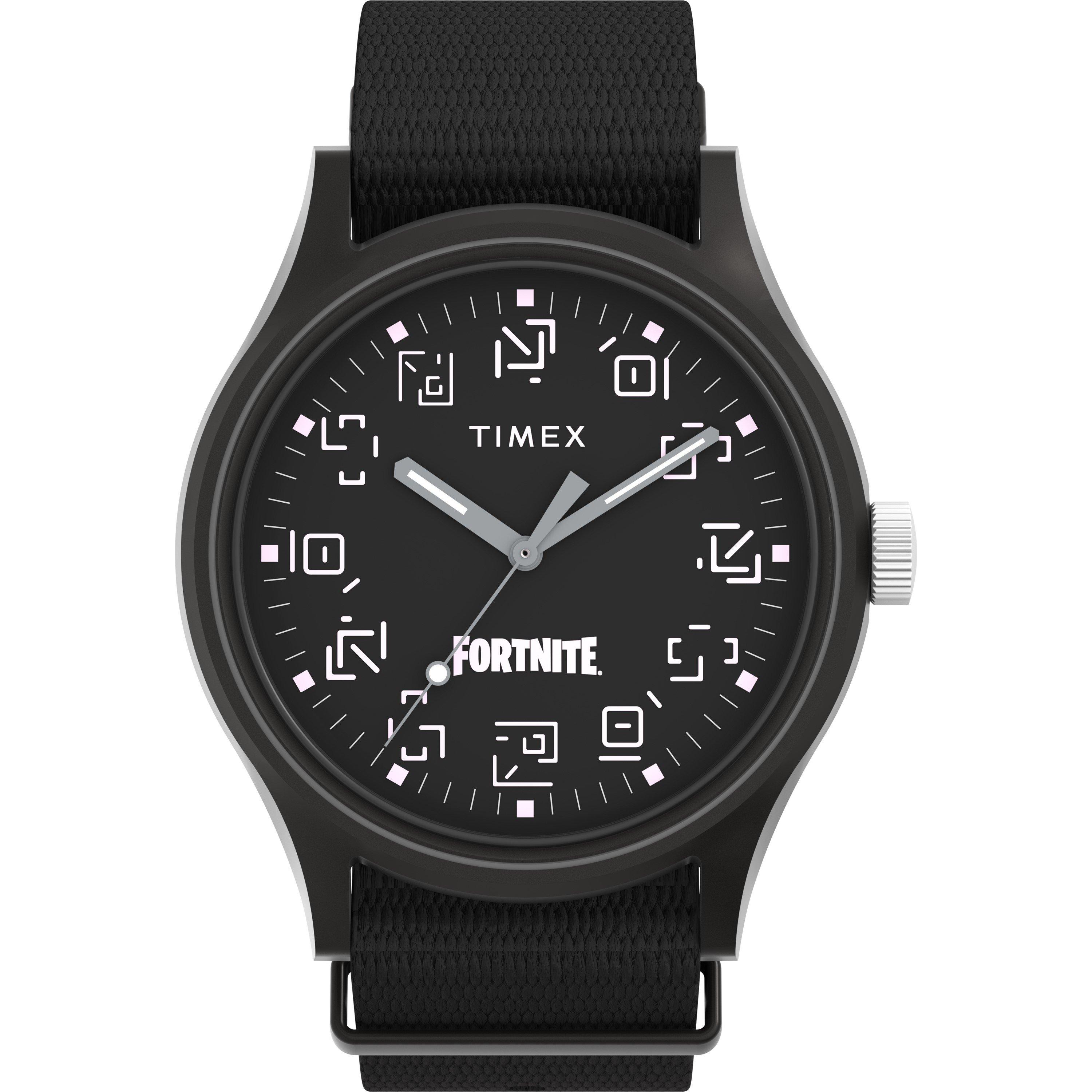 Timex Men's Lab Collab Quartz Analogue Watch - Black - 40mm