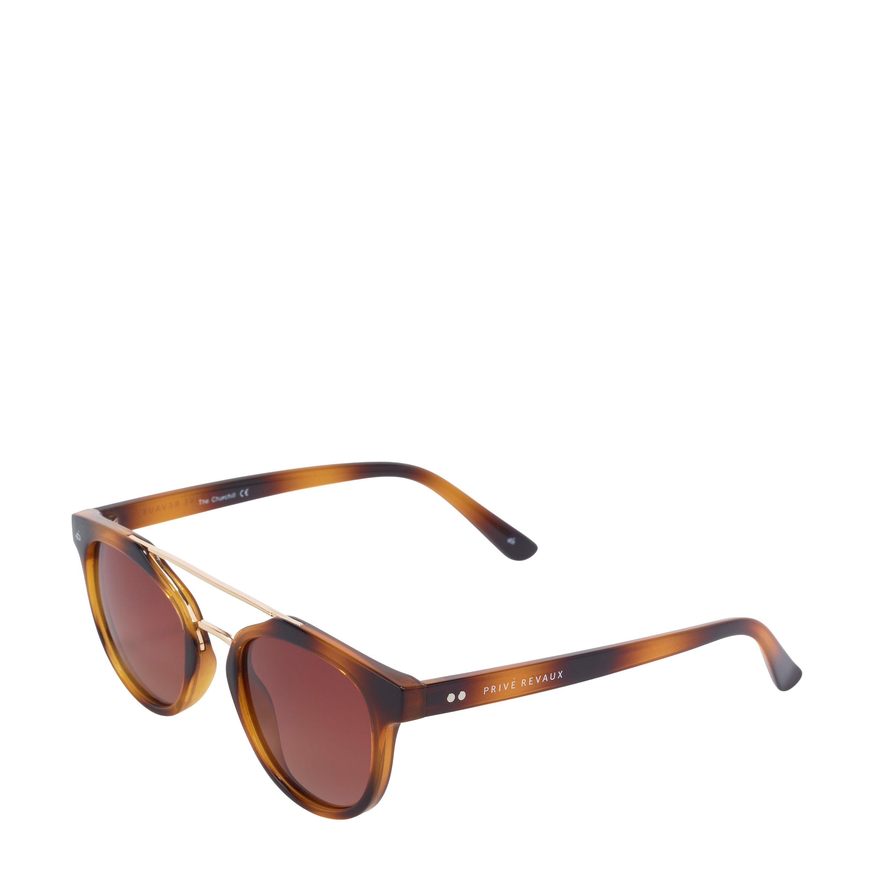 Prive Revaux  The Churchill Aviator Sunglasses - Brown