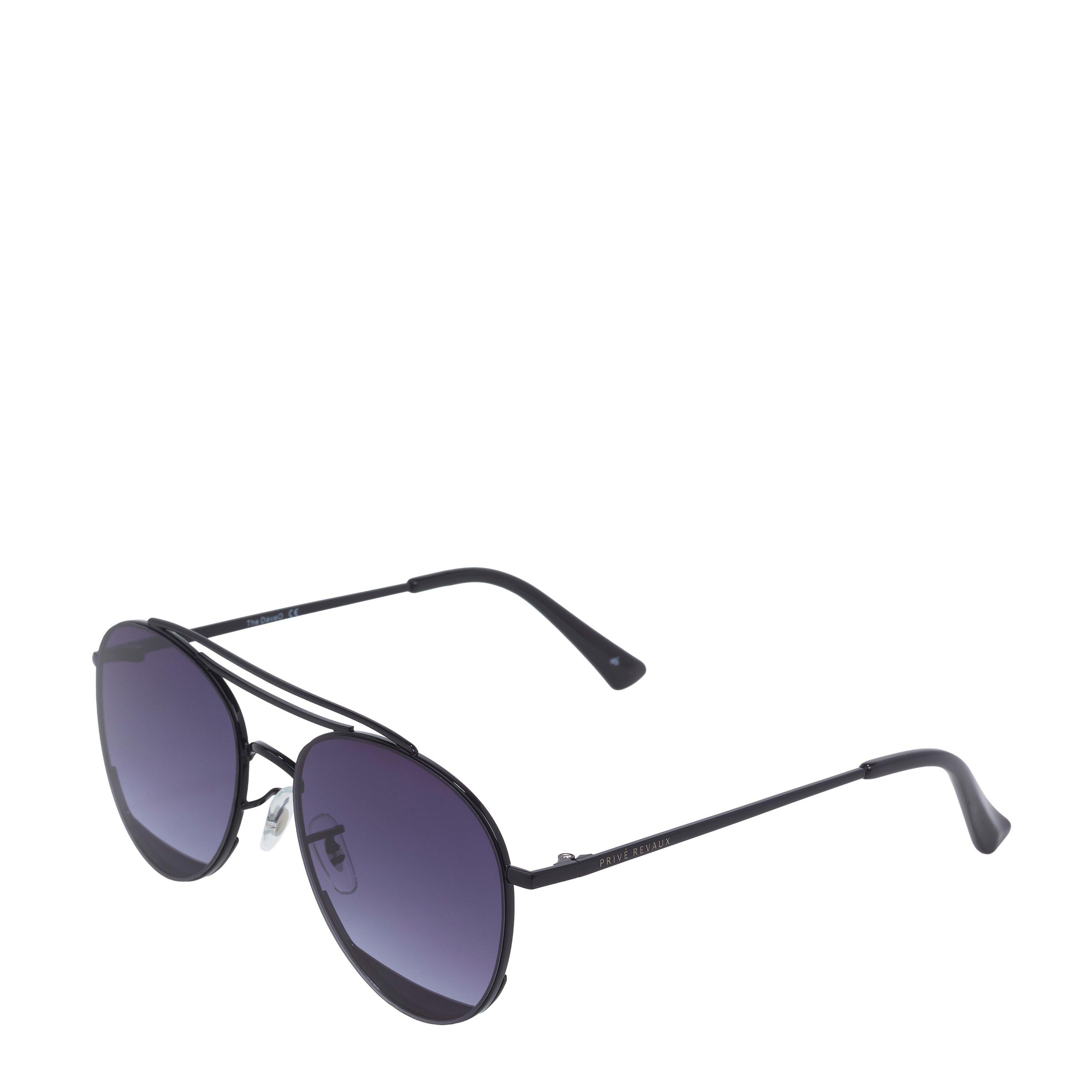 Prive Revaux  Adults Aviator Sunglasses - Black