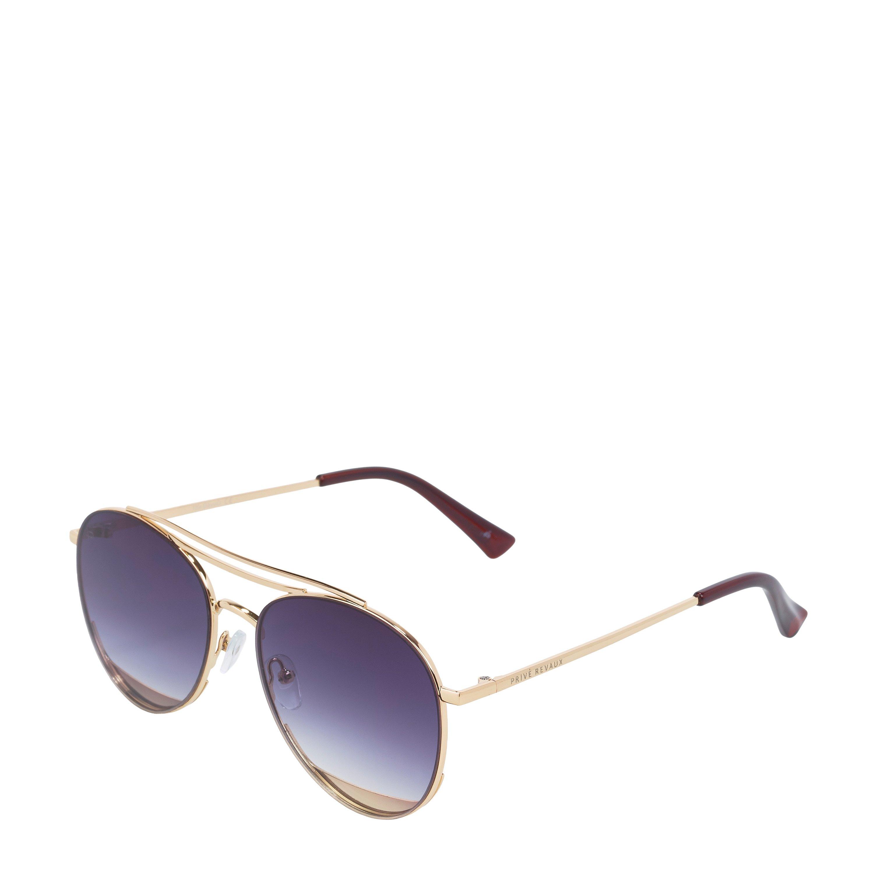 Prive Revaux  Adults Aviator Sunglasses - Gold